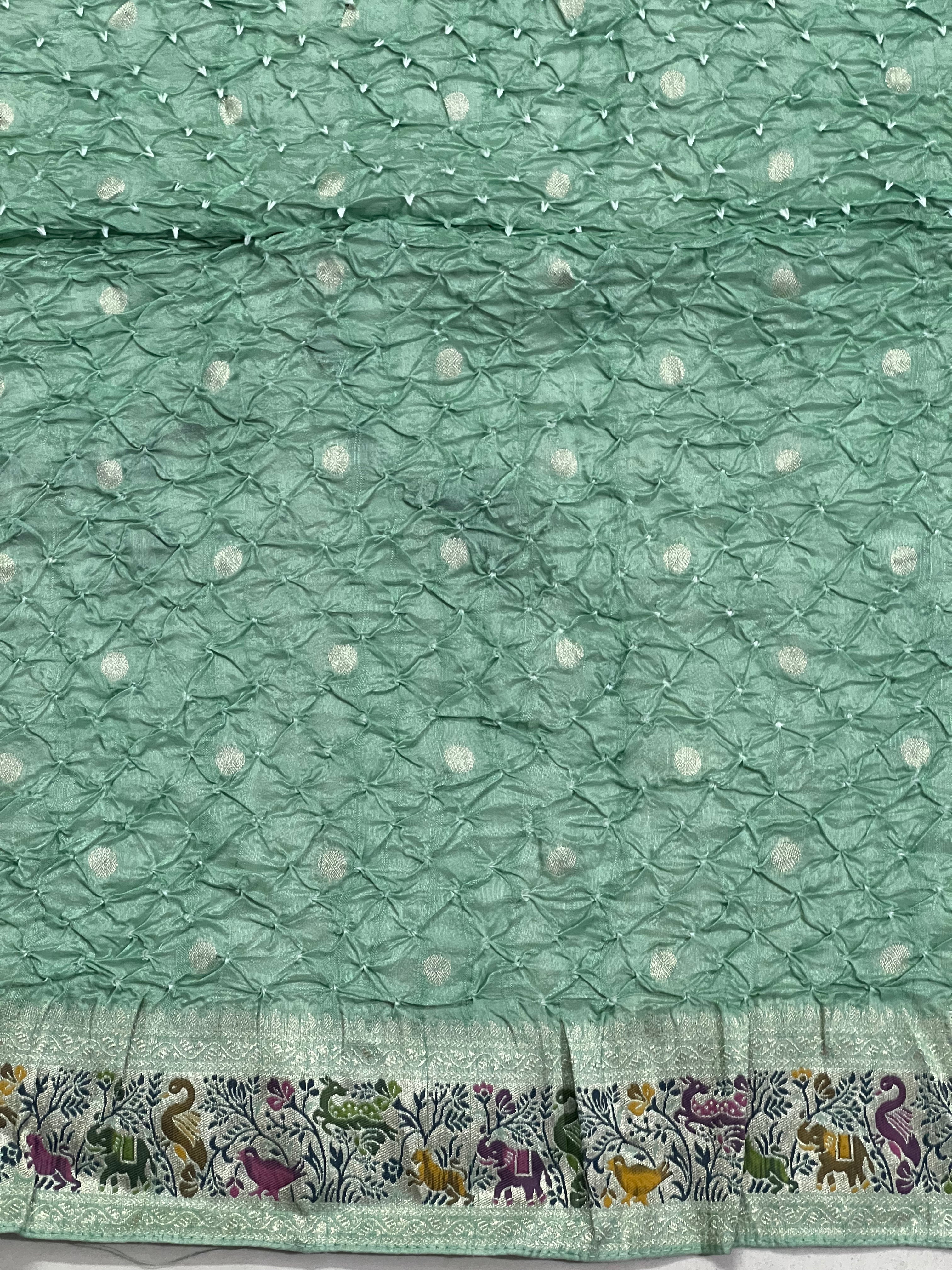 Tussar Bandhej Saree