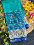 Skirt Border With Pan-Chanda Patola Silk Saree