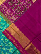 Handwoven Patola Silk Saree Chabadi Design