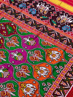 Twill Weaving Handwoven Patola Silk Saree