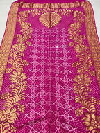 Georgette Handloom Bandhej Saree