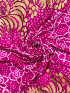 Georgette Handloom Bandhej Saree
