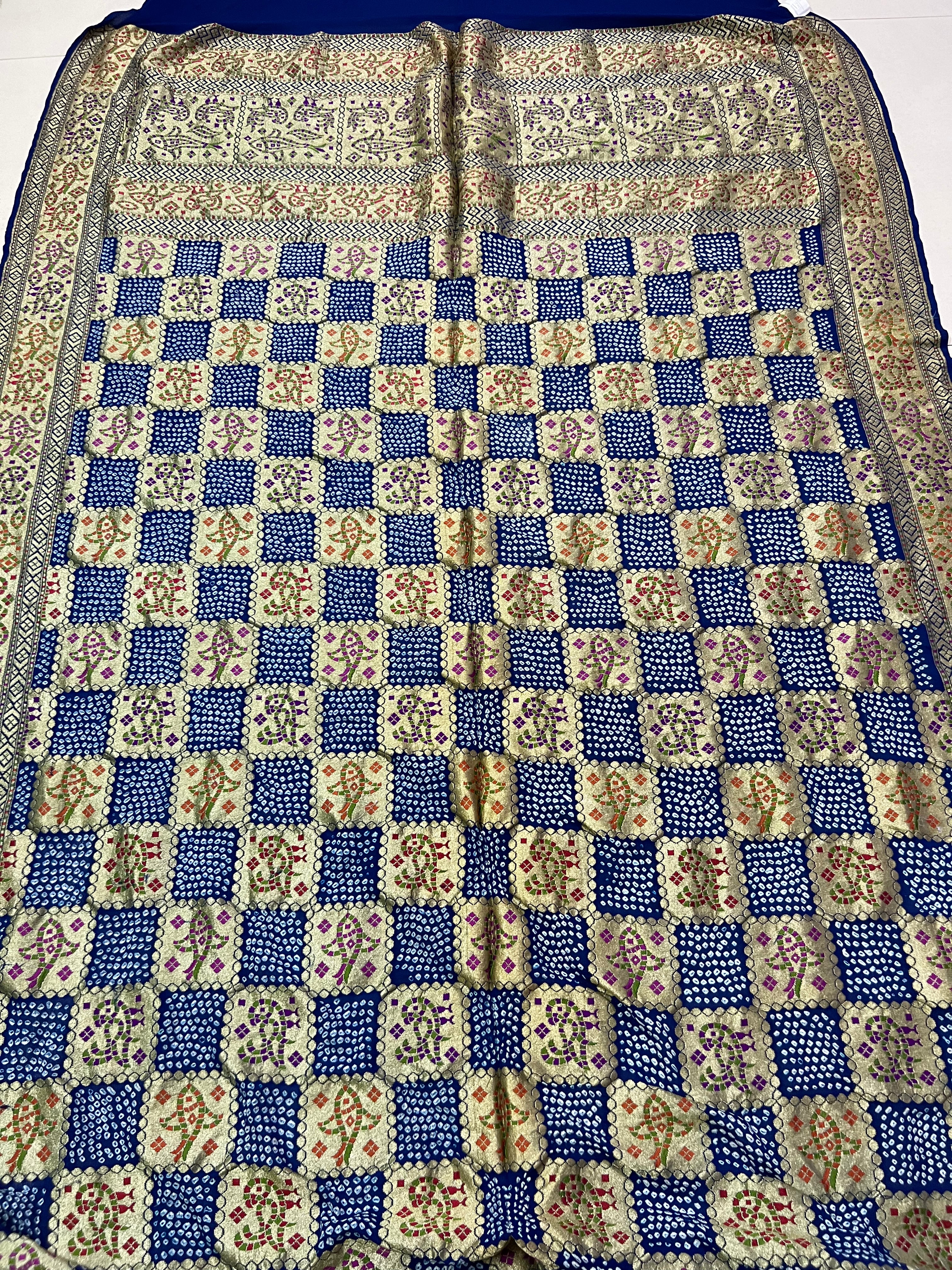 Georgette Handloom Bandhej Saree