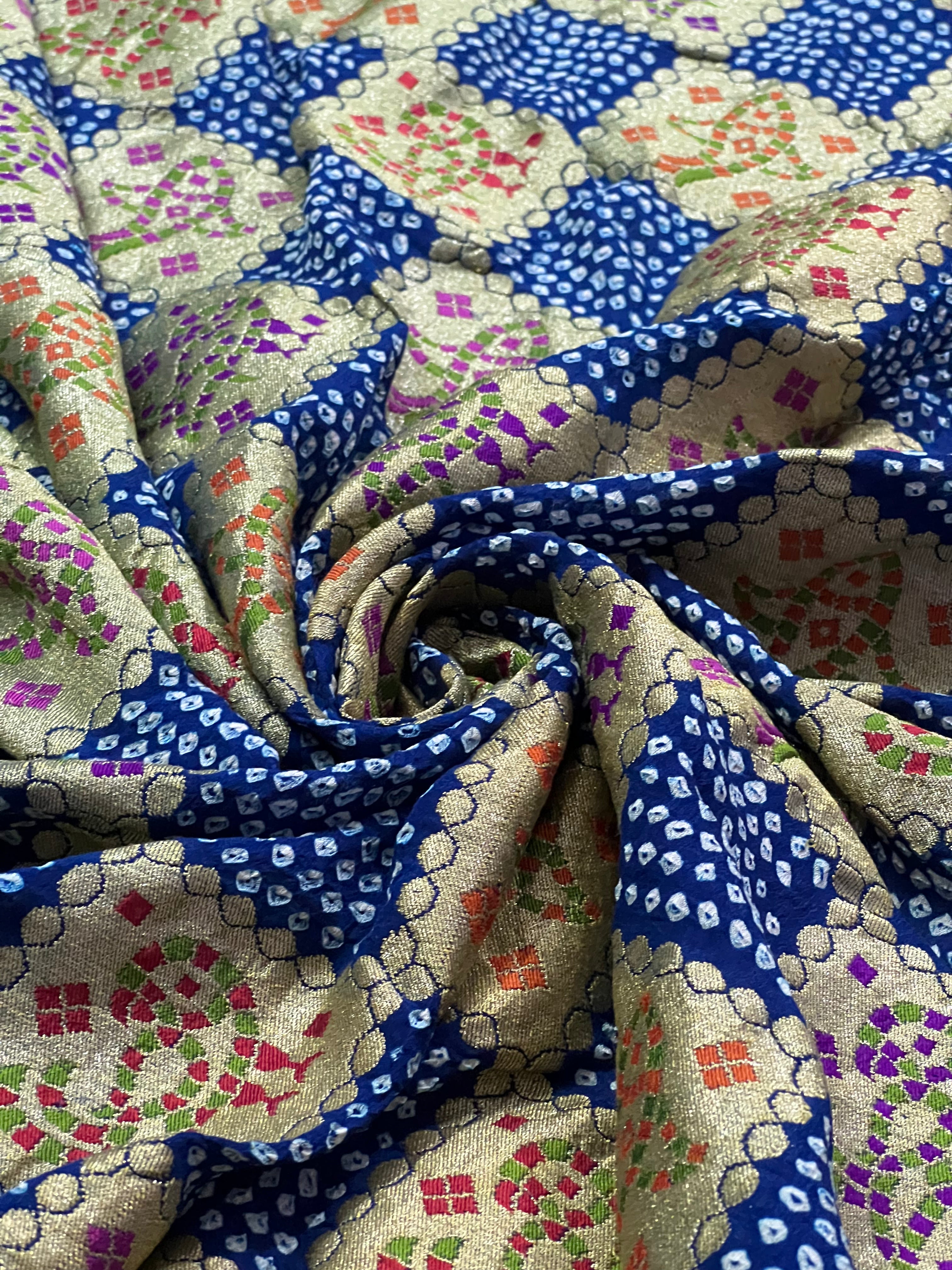 Georgette Handloom Bandhej Saree