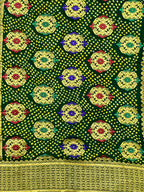 Georgette Minakari Handloom Bandhej Saree