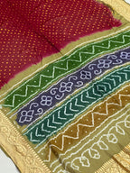 Georgette Handloom Bandhej Saree