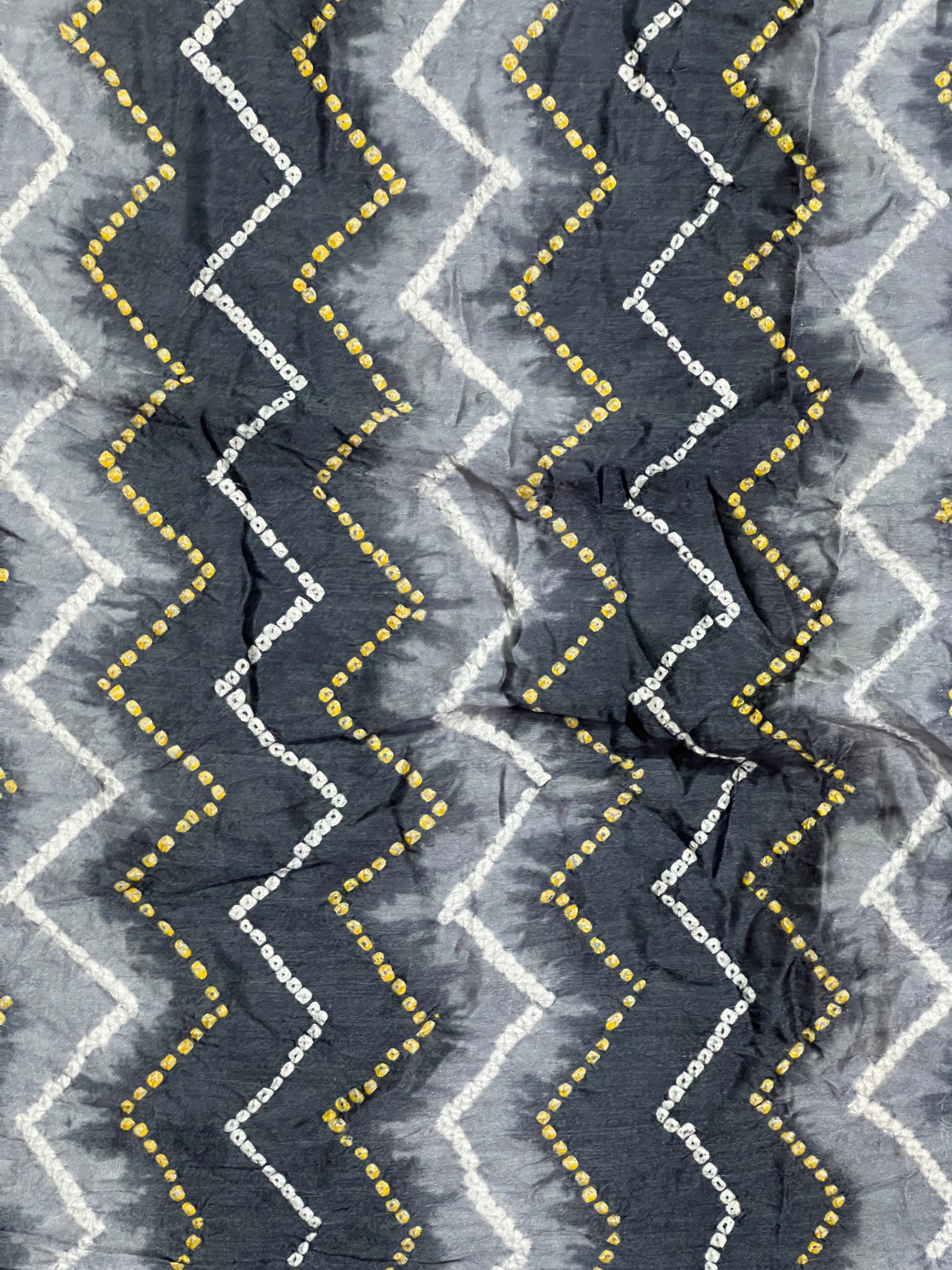 Gaji Silk Bandhej Dupatta