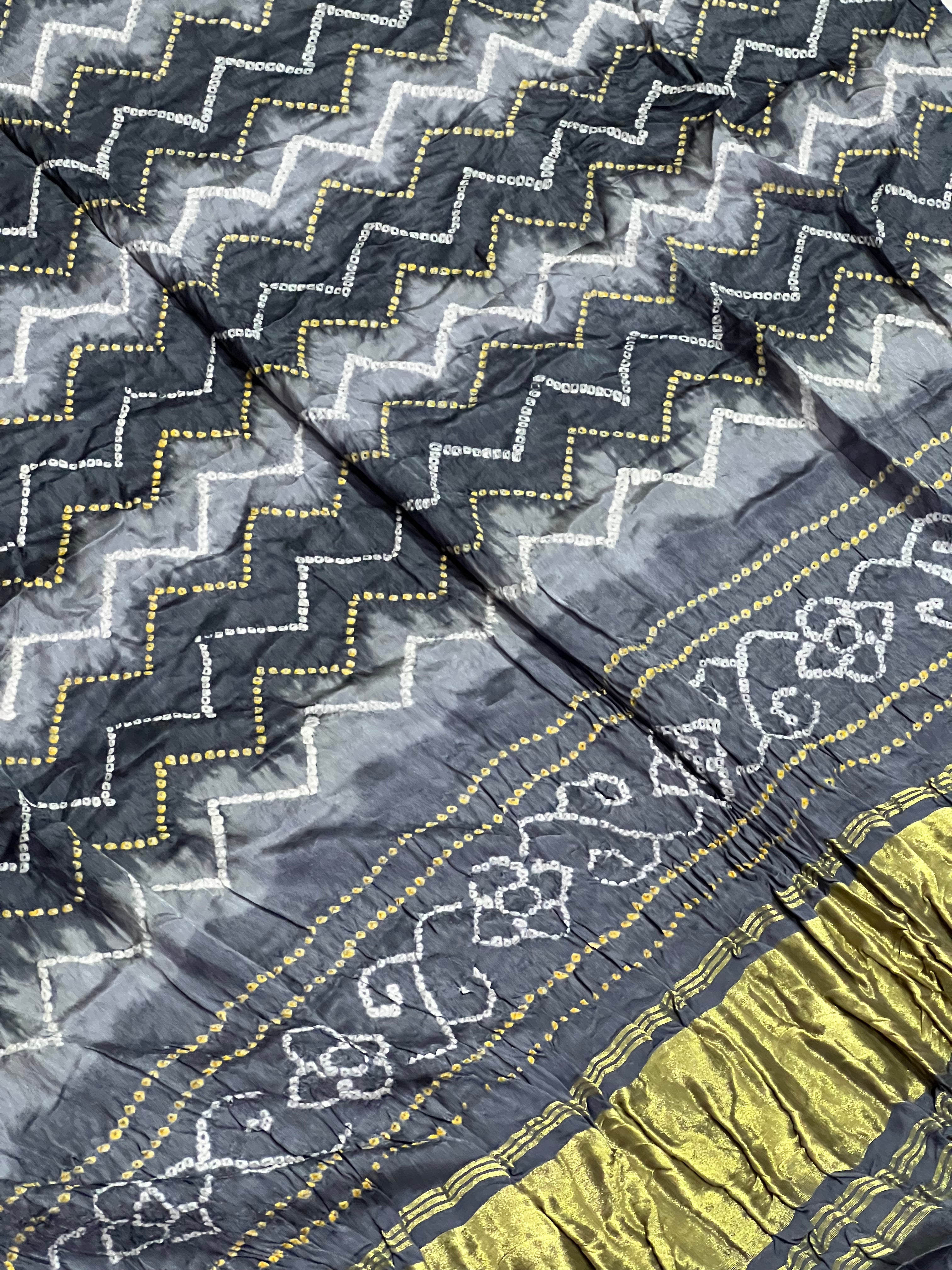 Gaji Silk Bandhej Dupatta