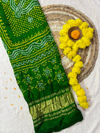 Gaji Silk Bandhej Dupatta