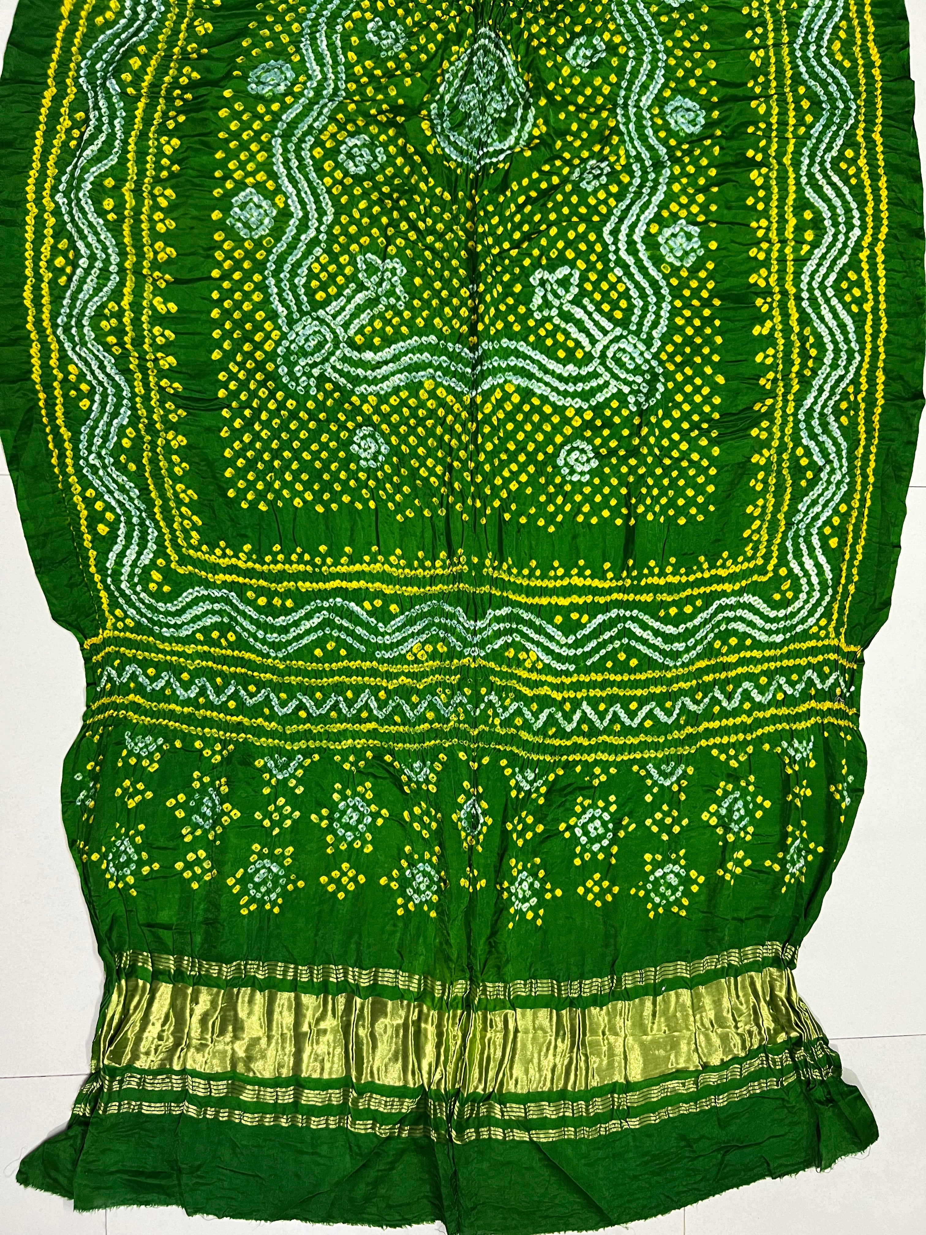 Gaji Silk Bandhej Dupatta