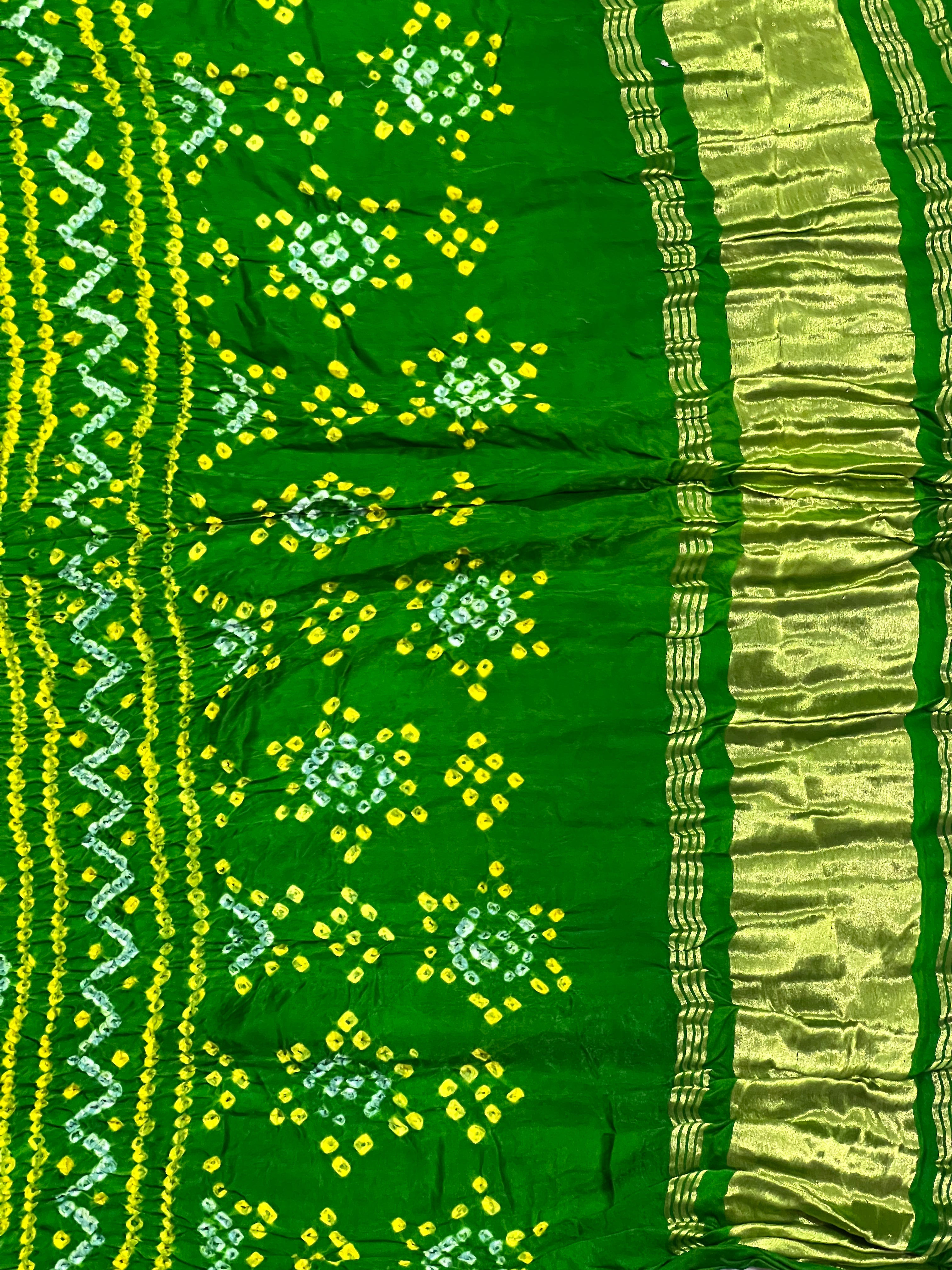 Gaji Silk Bandhej Dupatta
