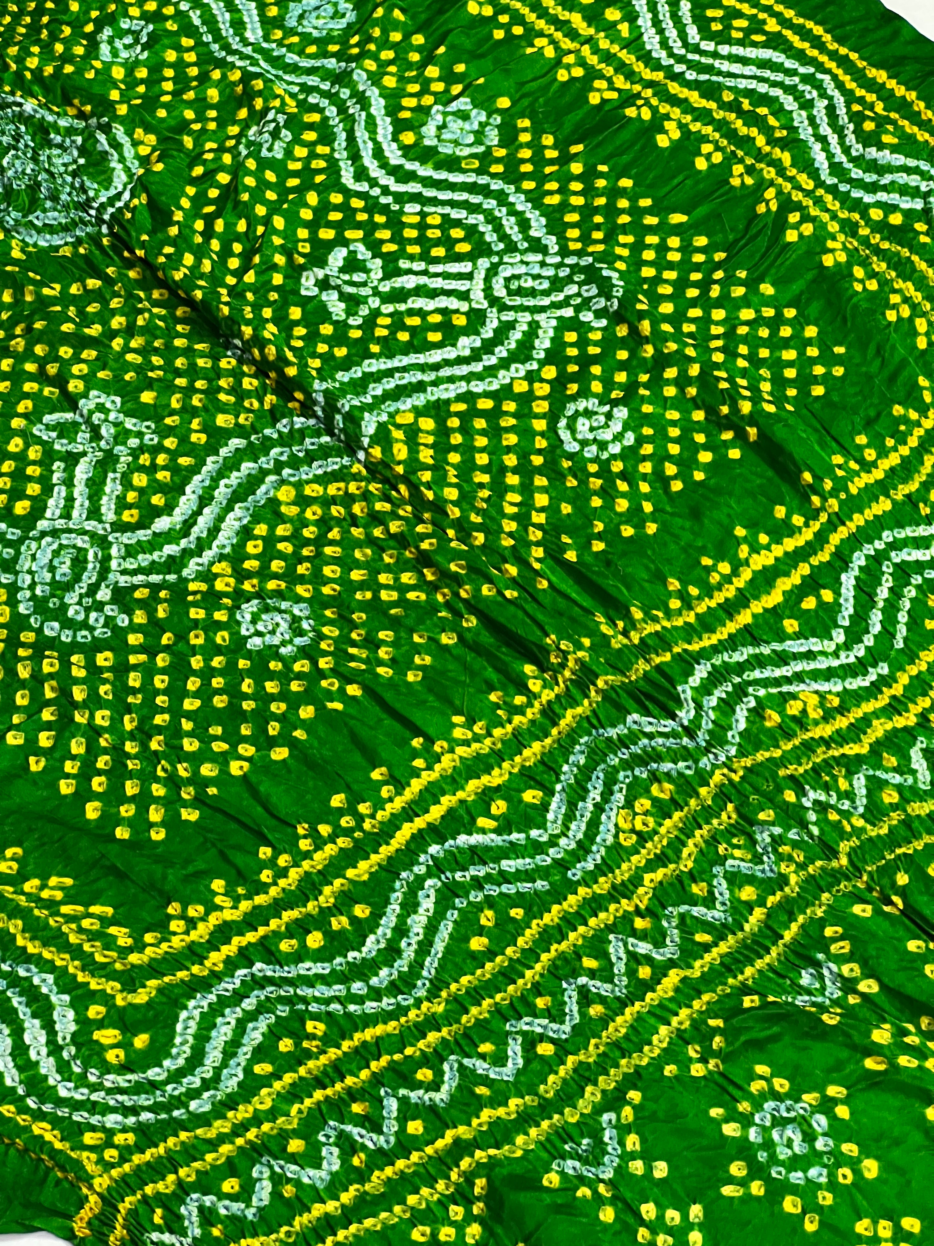 Gaji Silk Bandhej Dupatta