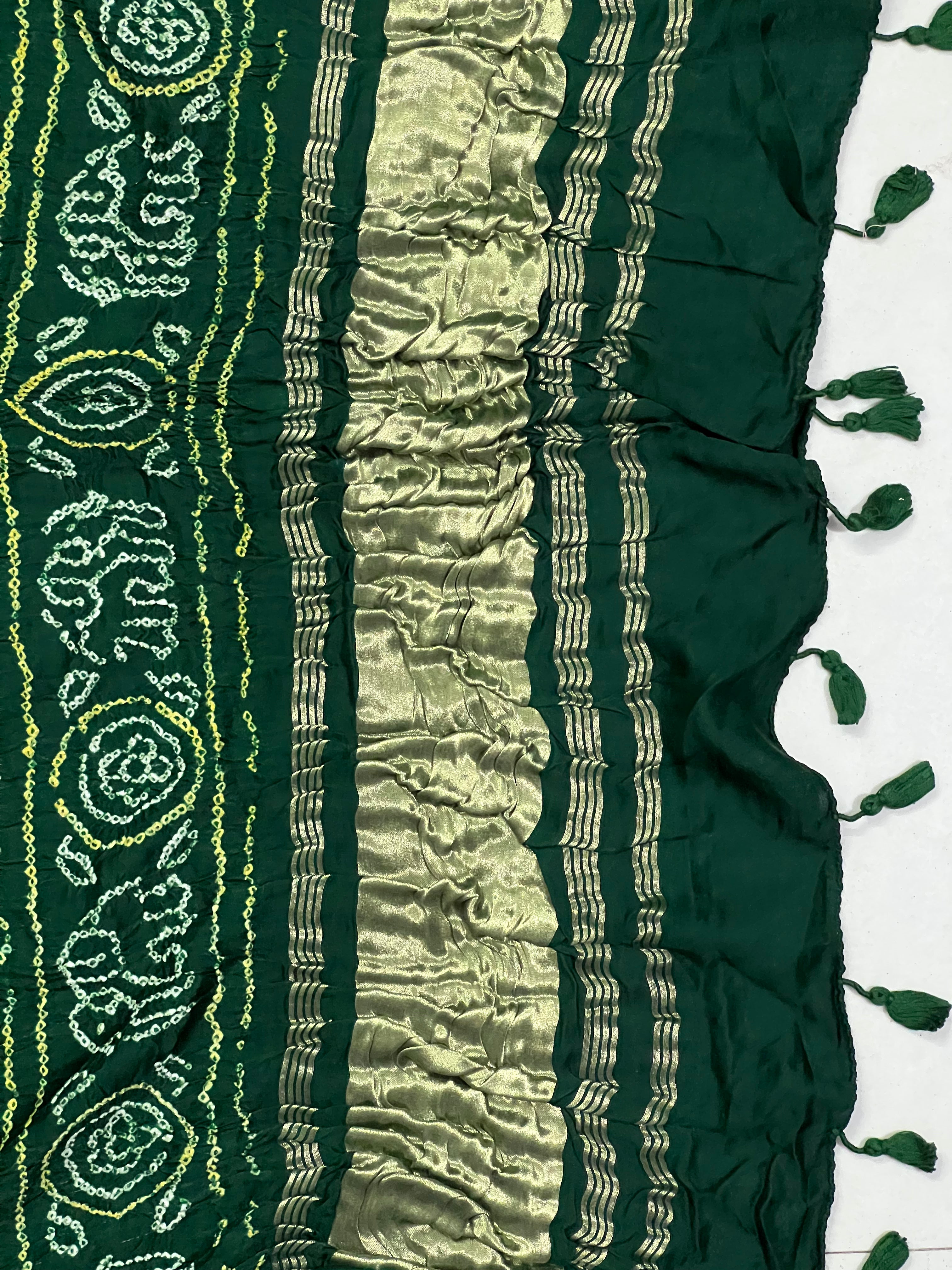Gaji Silk Bandhej Dupatta