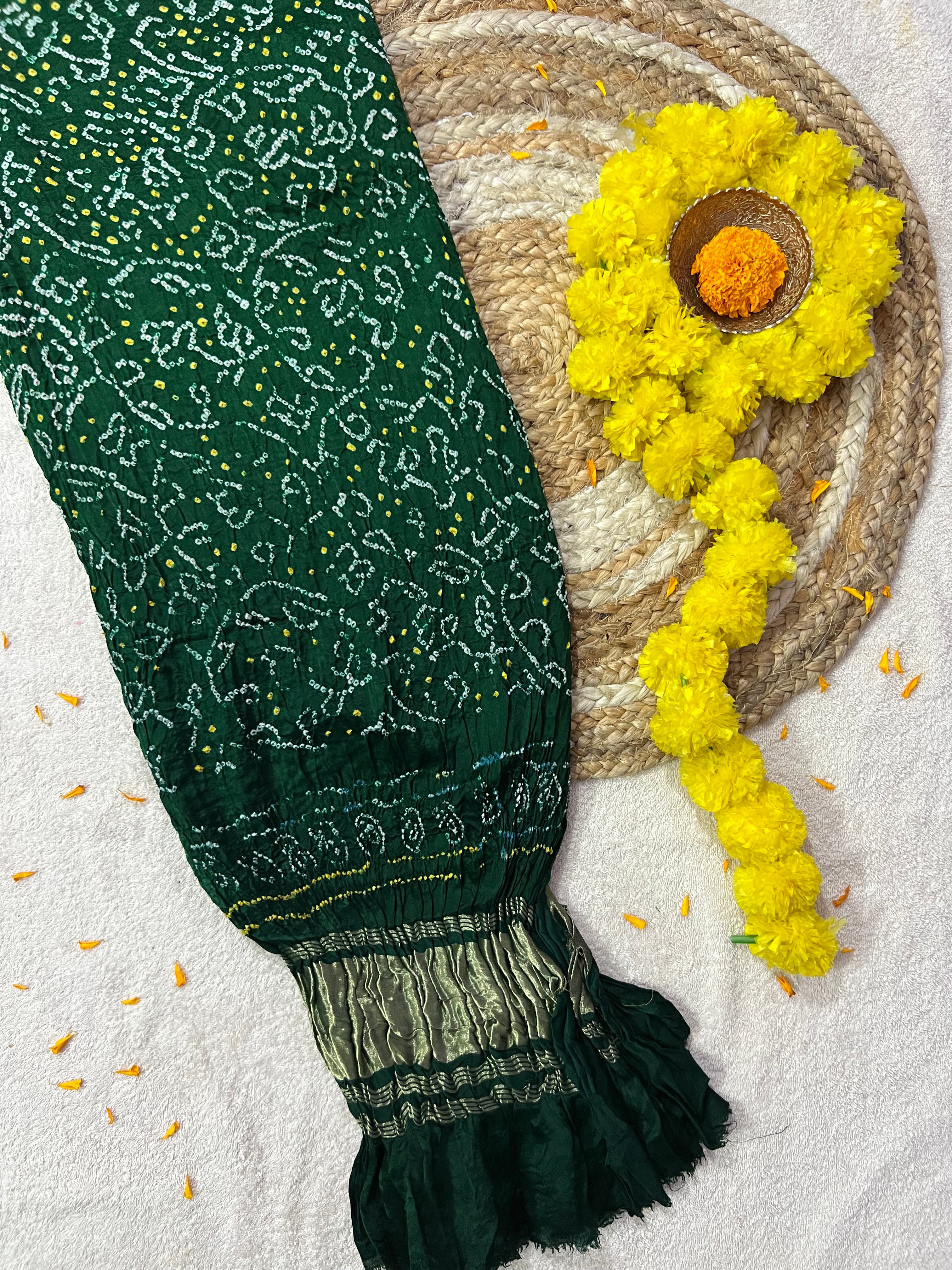 Gaji Silk Bandhej Dupatta Main image