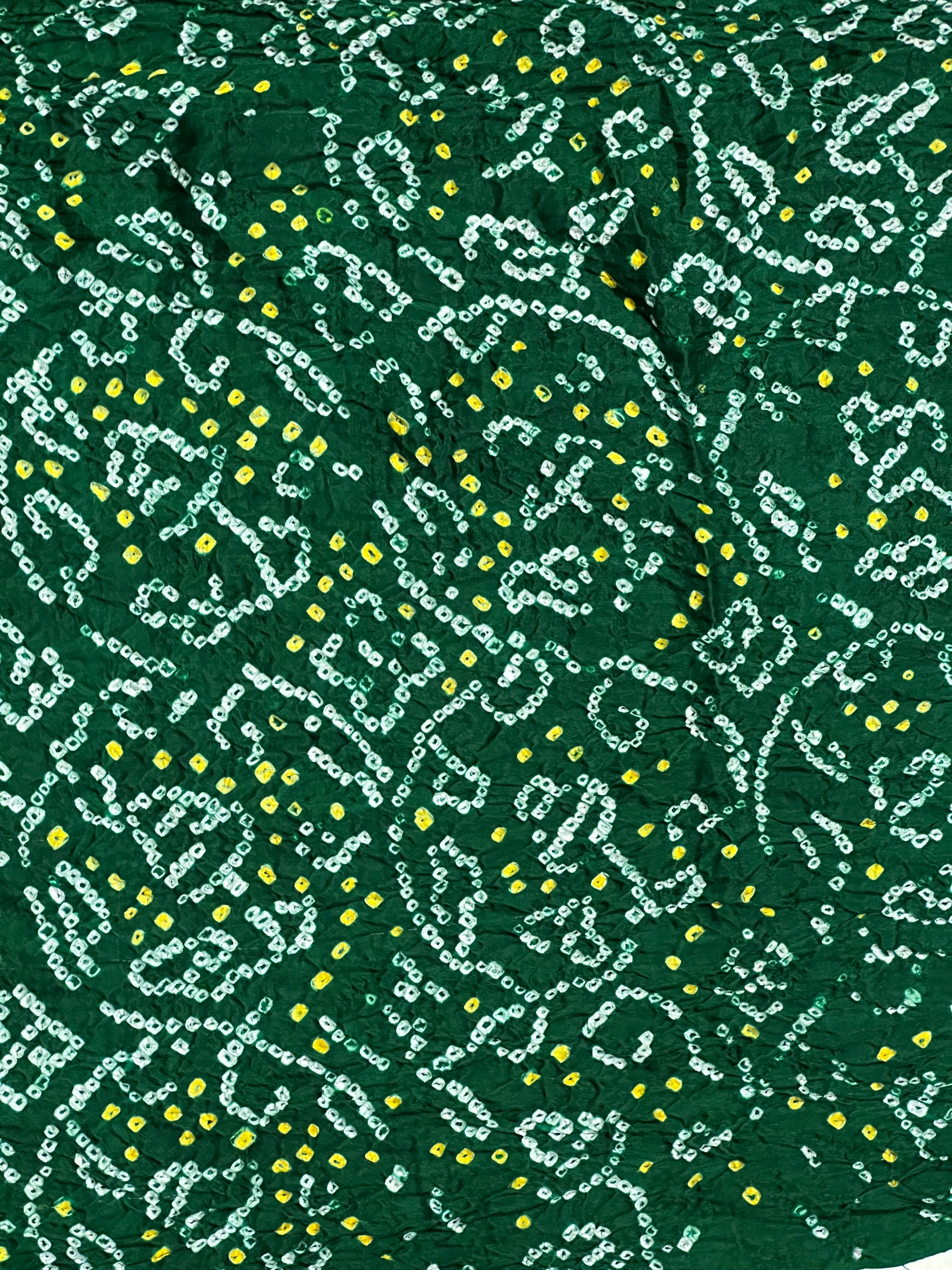 Gaji Silk Bandhej Dupatta