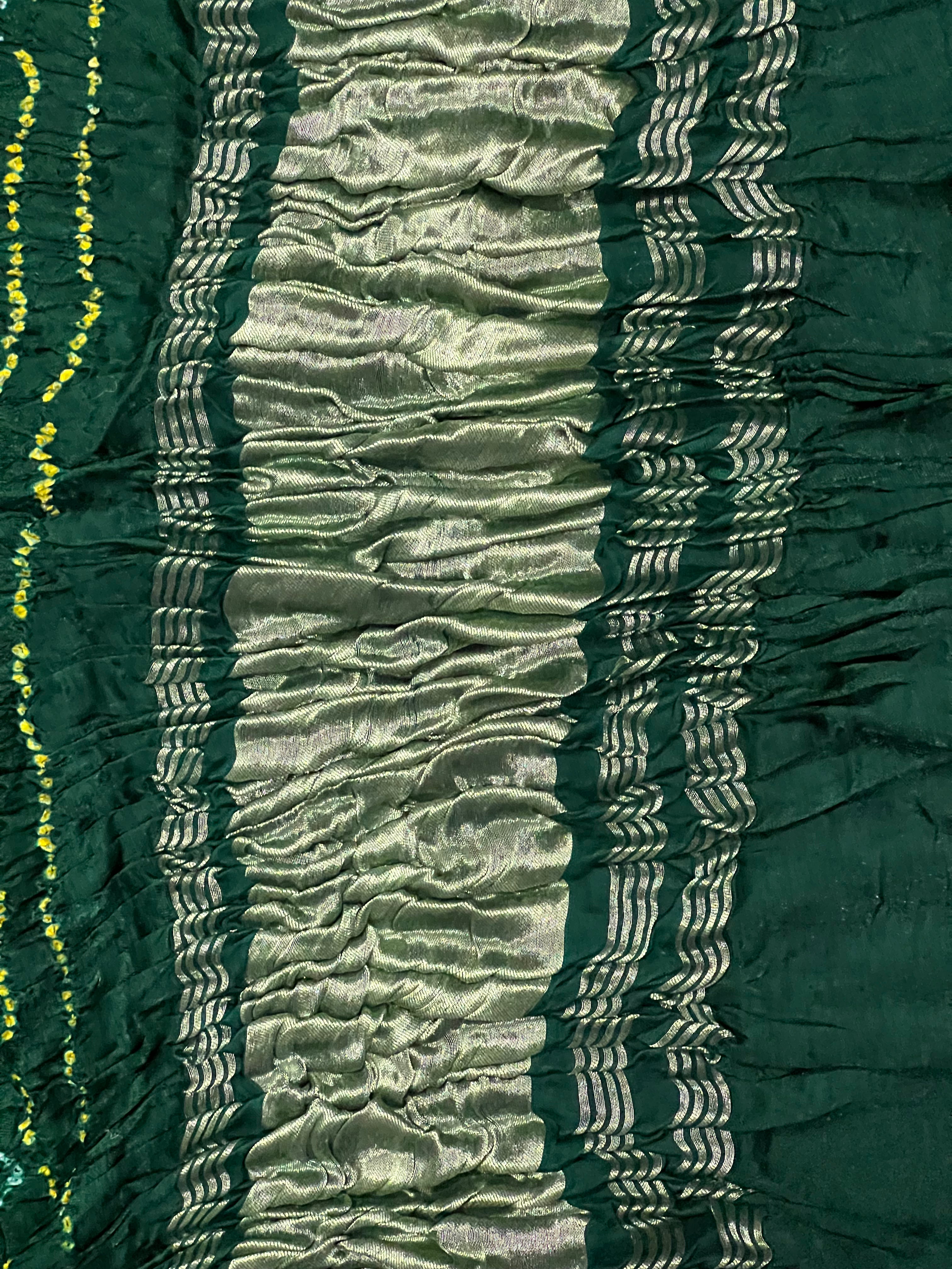 Gaji Silk Bandhej Dupatta