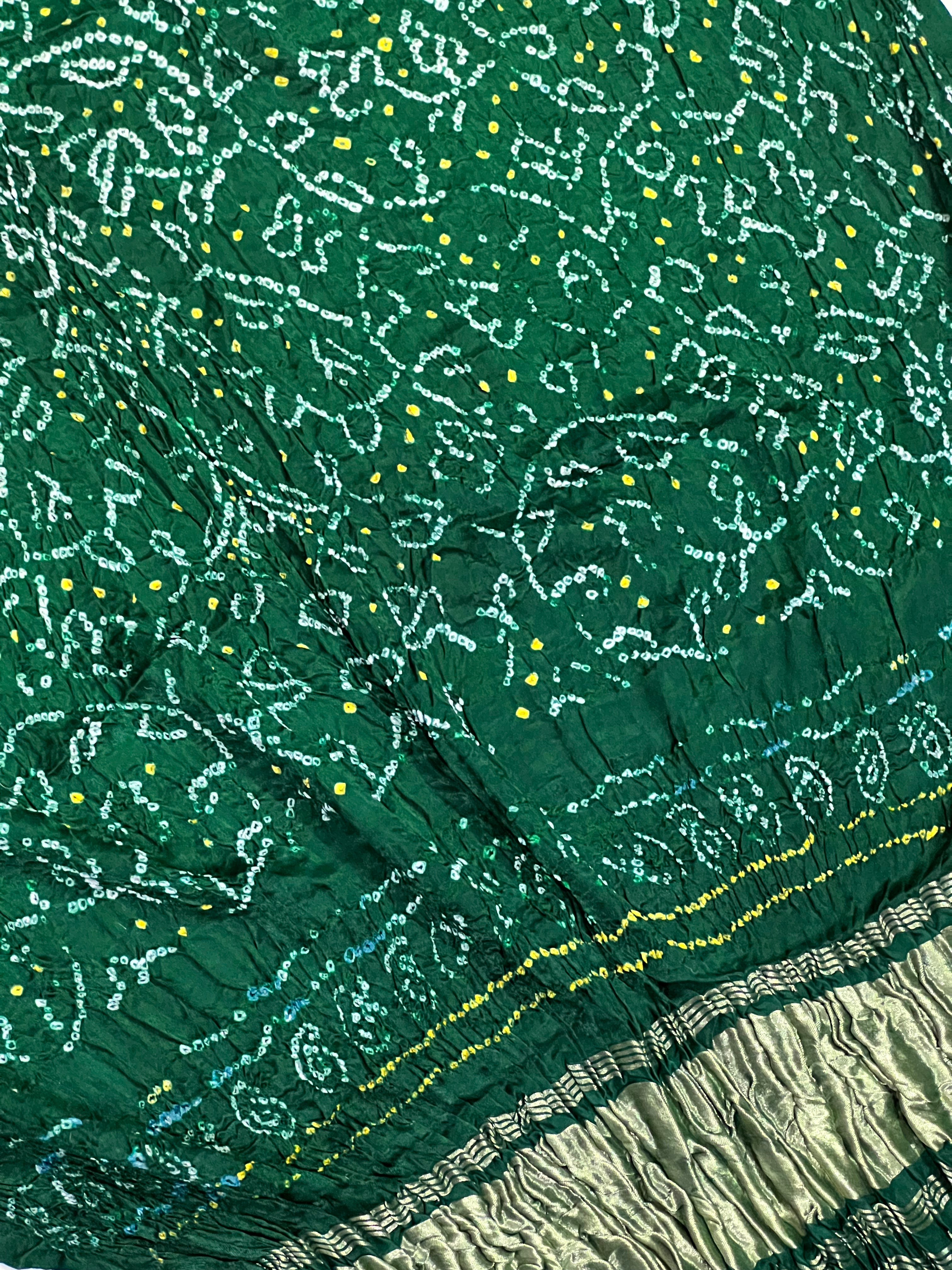 Gaji Silk Bandhej Dupatta