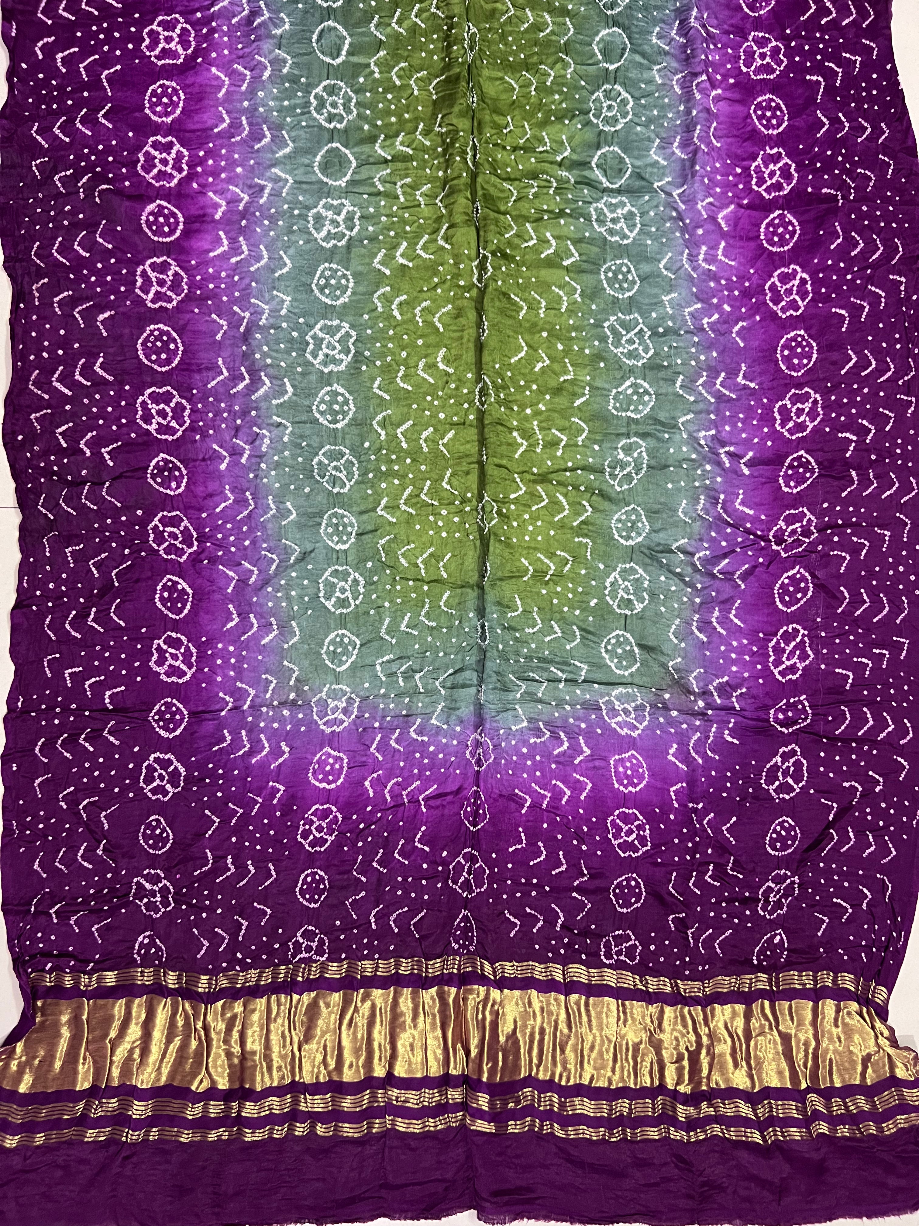 Gaji Silk Bandhej Dupatta