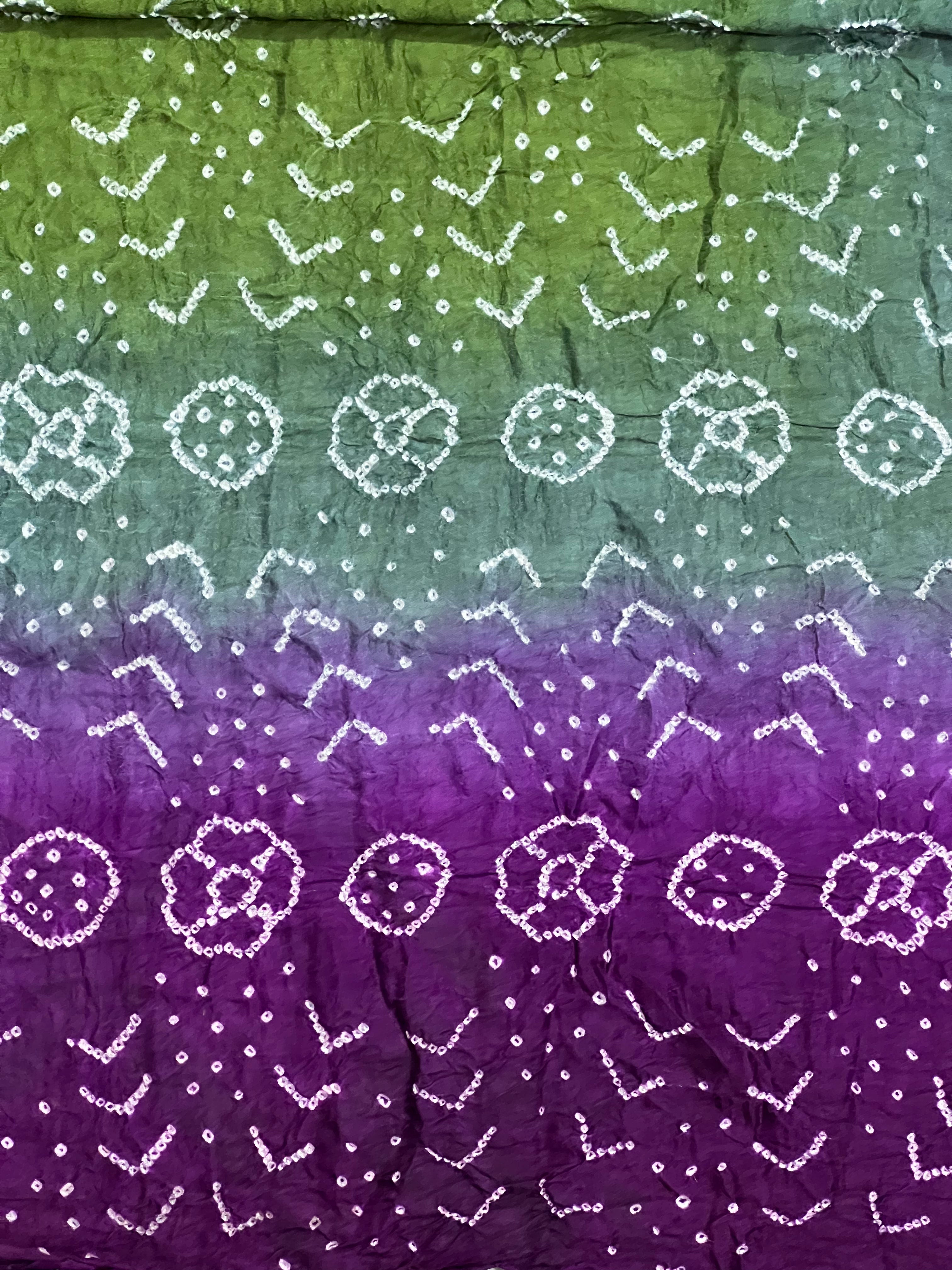 Gaji Silk Bandhej Dupatta