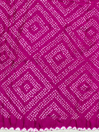 Gaji Silk Bandhej Dupatta