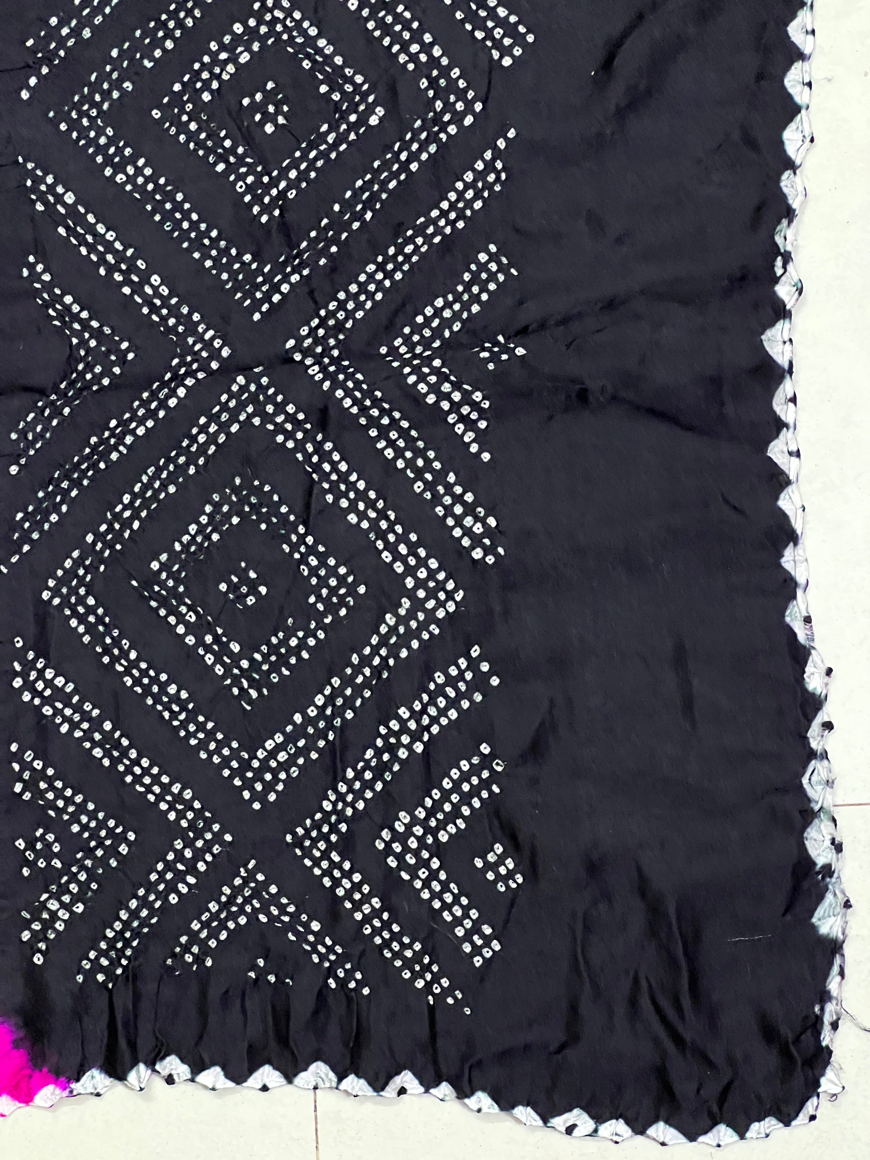 Gaji Silk Bandhej Dupatta