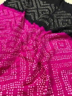 Gaji Silk Bandhej Dupatta