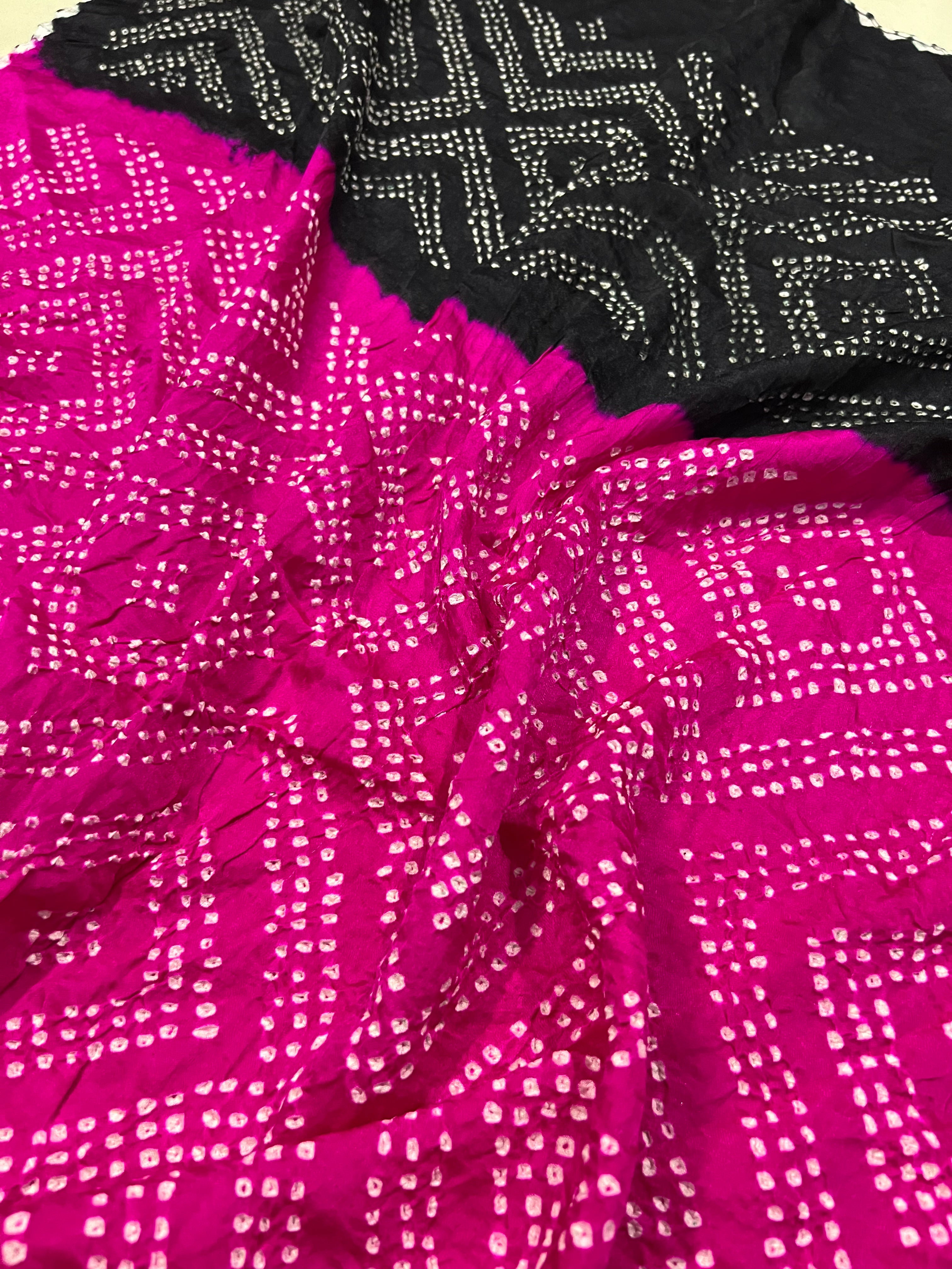 Gaji Silk Bandhej Dupatta