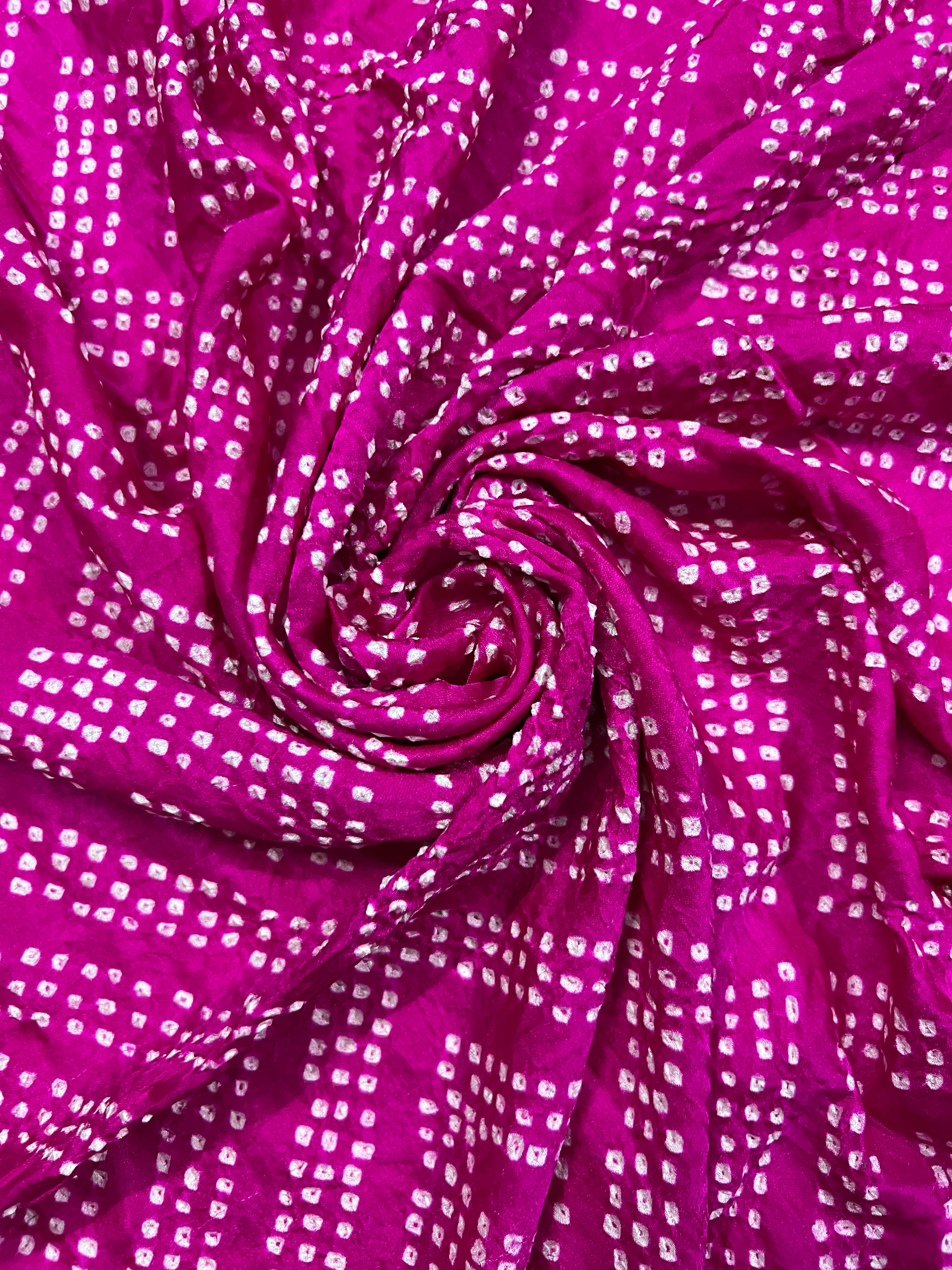 Gaji Silk Bandhej Dupatta