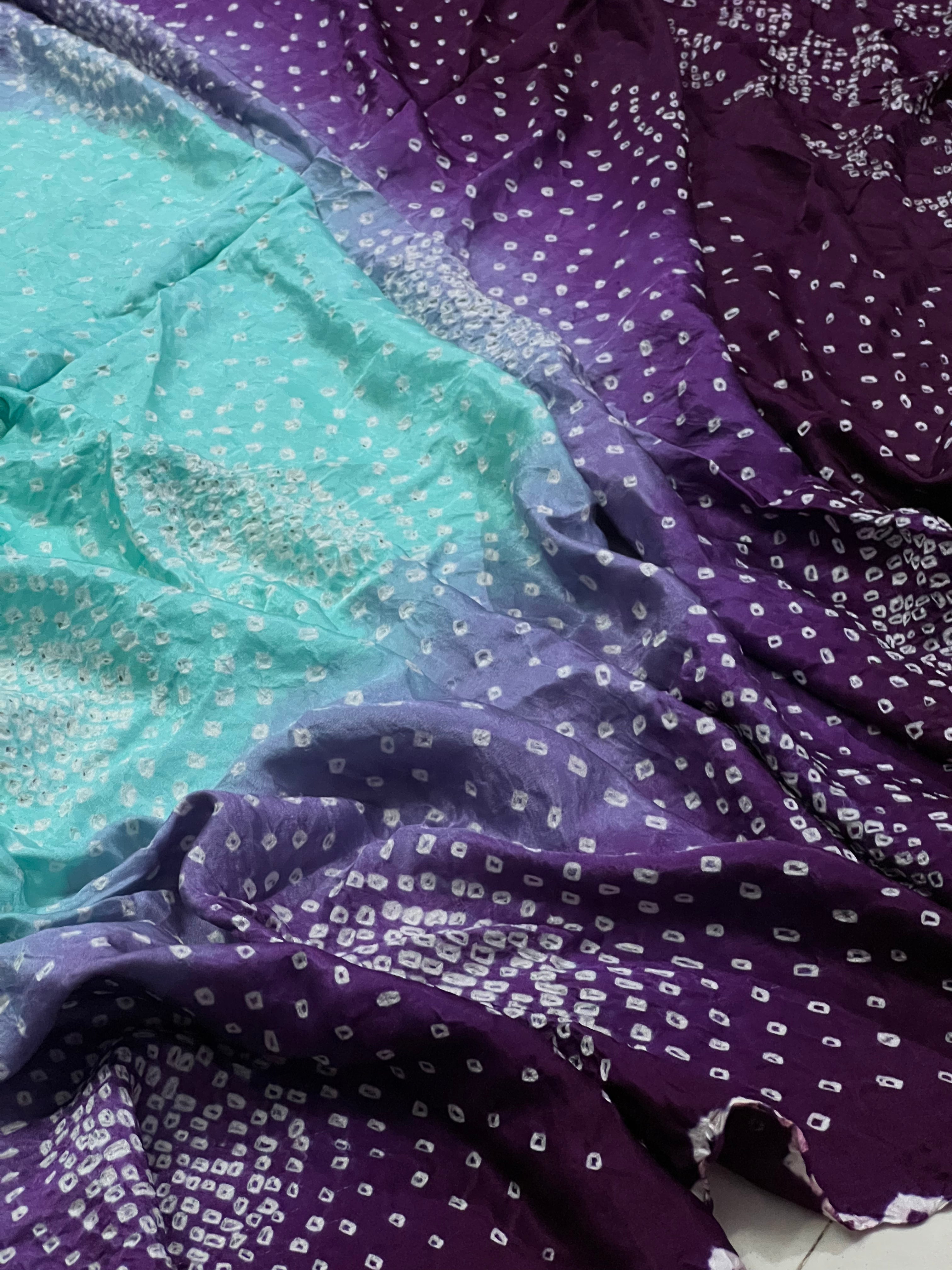 Gaji Silk Bandhej Dupatta