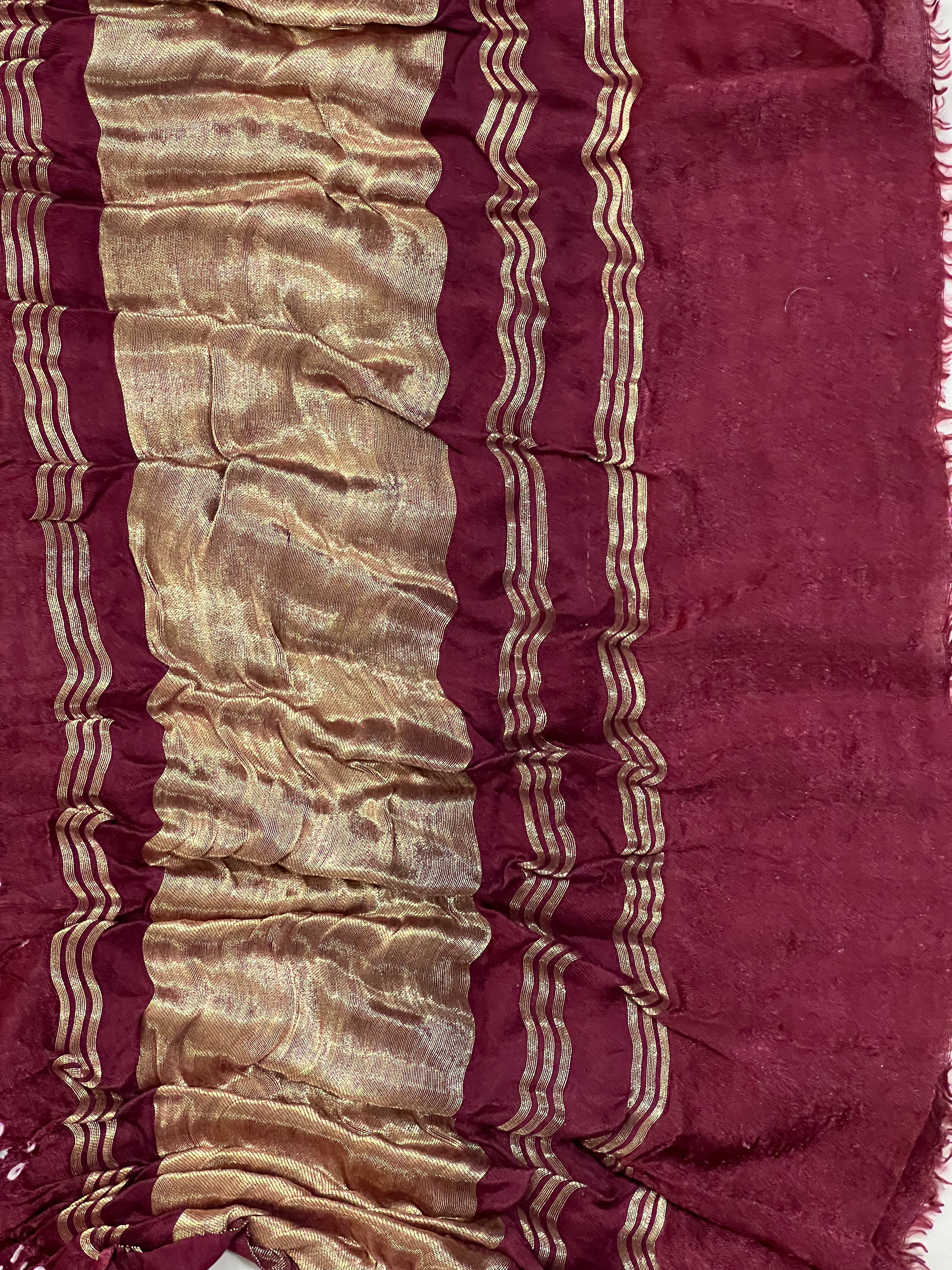 Gaji Silk Bandhej Dupatta