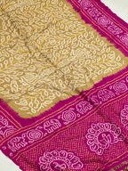 Gaji Silk Bandhej Dupatta