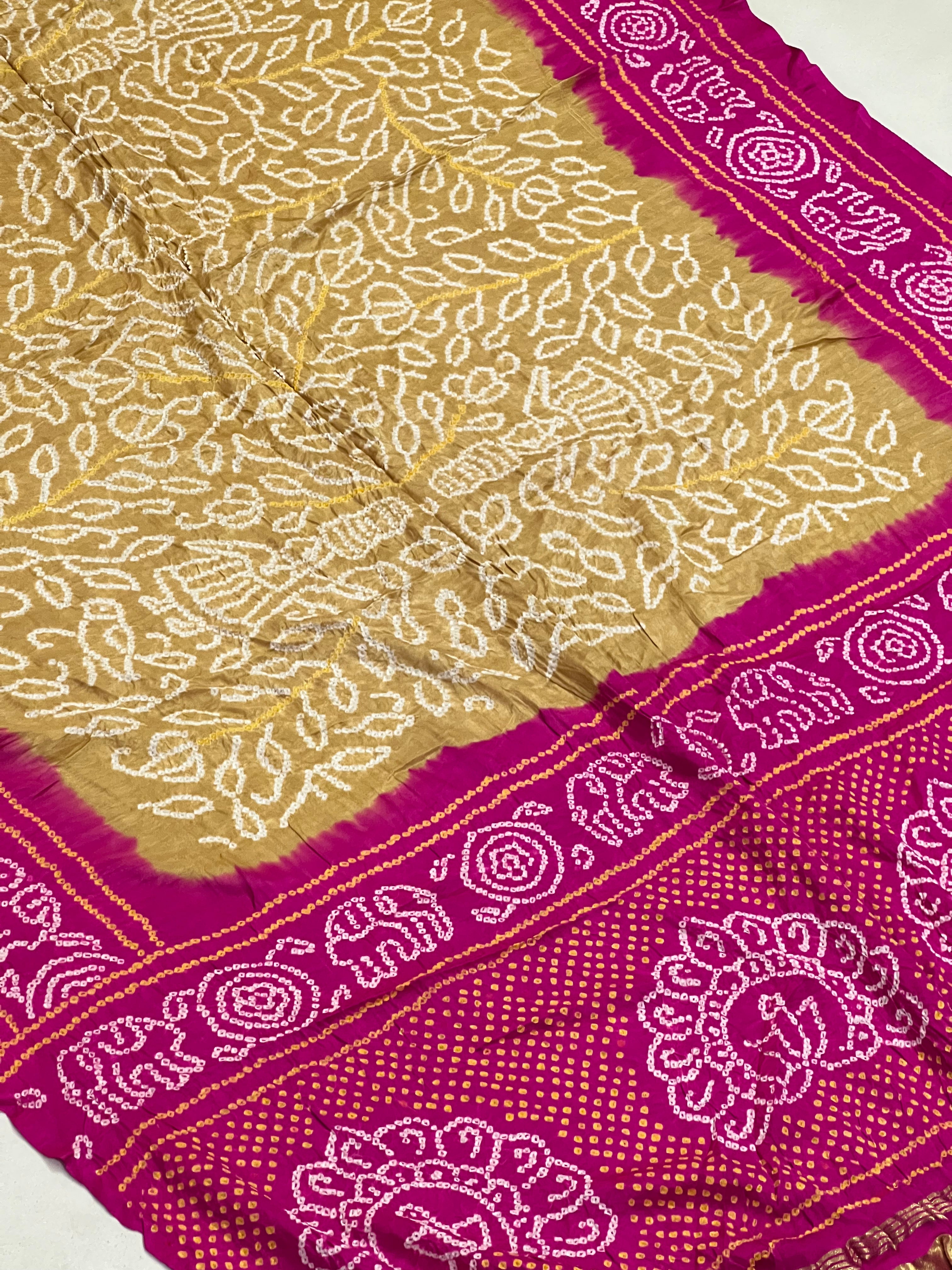 Gaji Silk Bandhej Dupatta