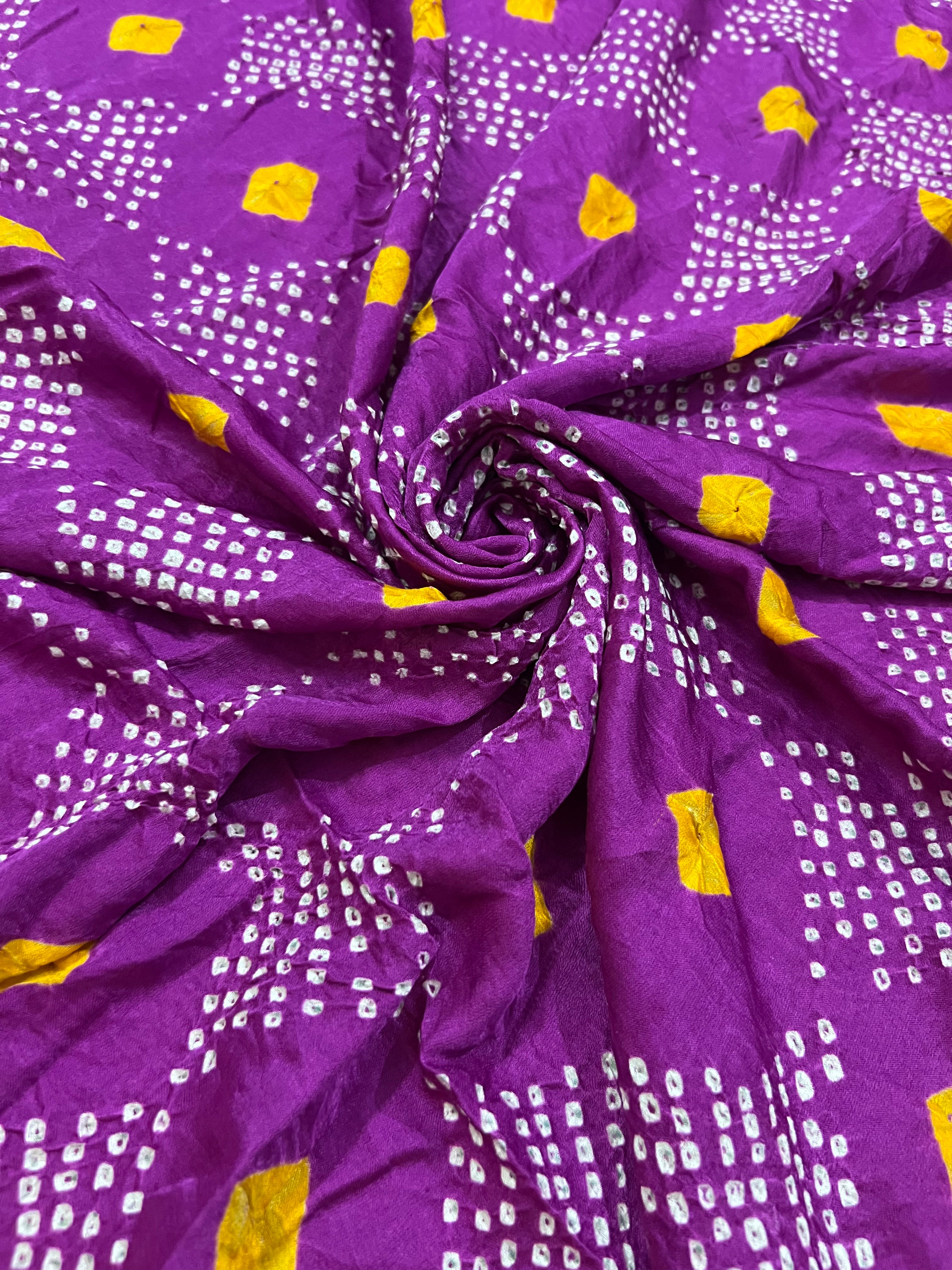 Gaji Silk Bandhej Dupatta