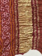 Gaji Silk Bandhej Dupatta