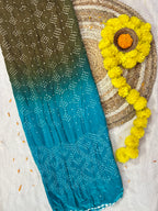 Gaji Silk Bandhej Dupatta