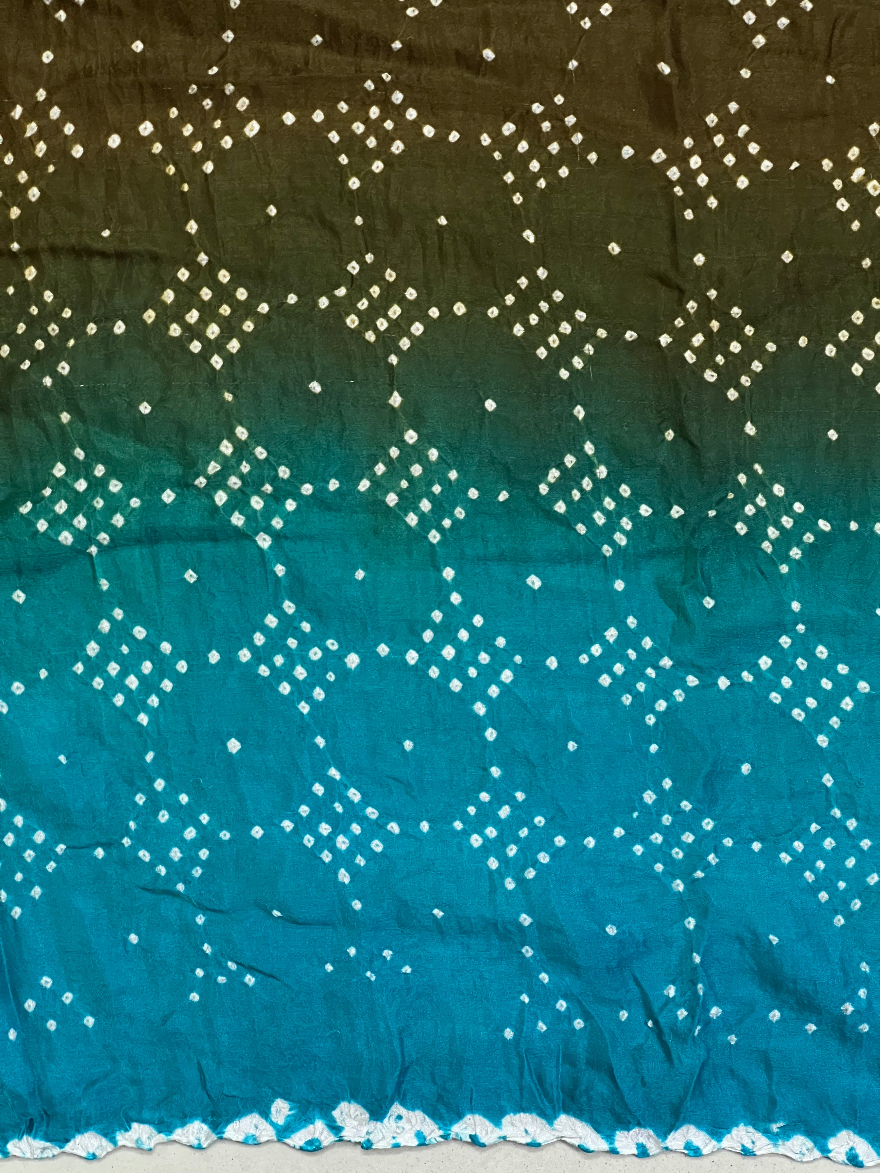 Gaji Silk Bandhej Dupatta