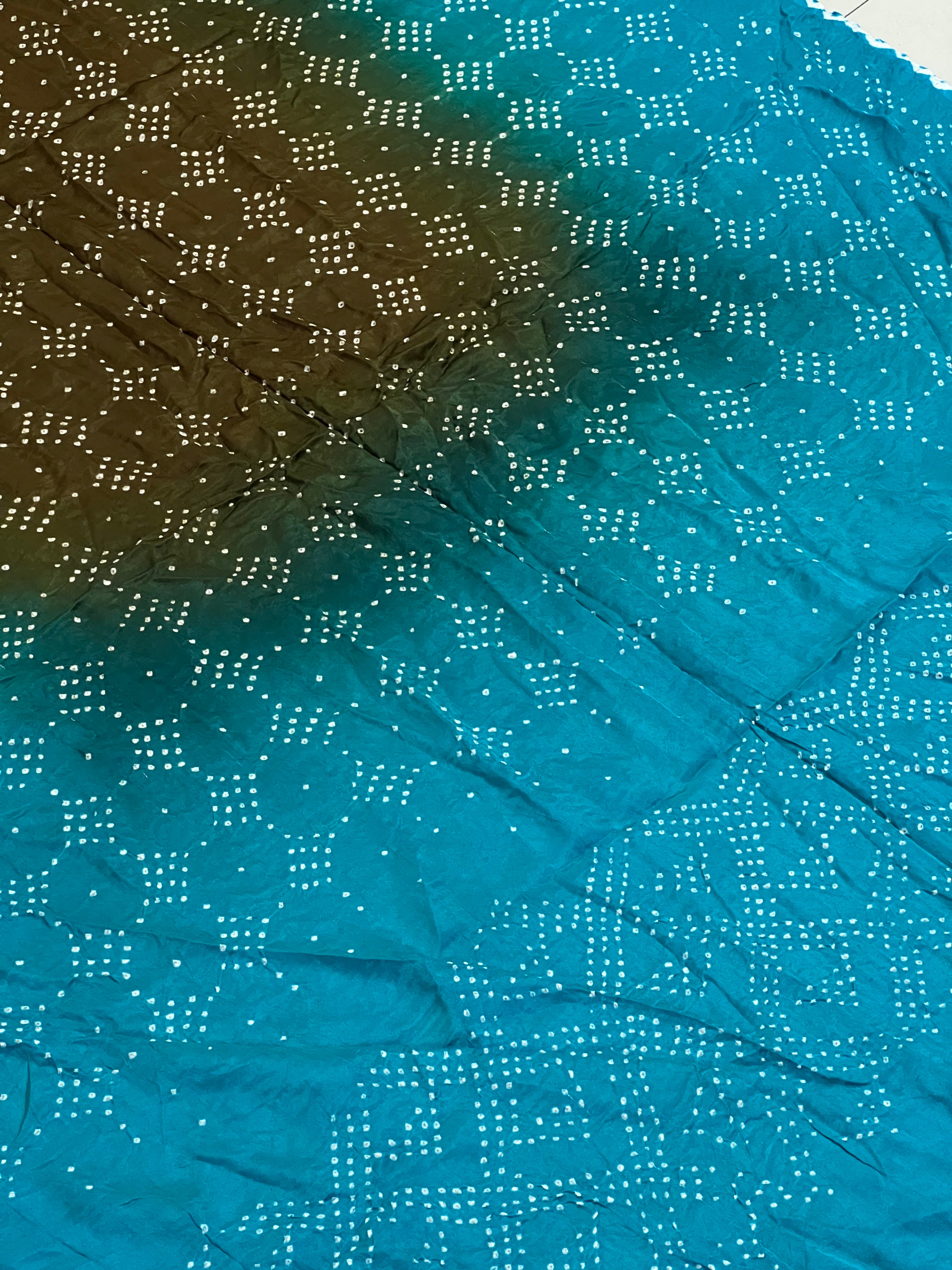 Gaji Silk Bandhej Dupatta