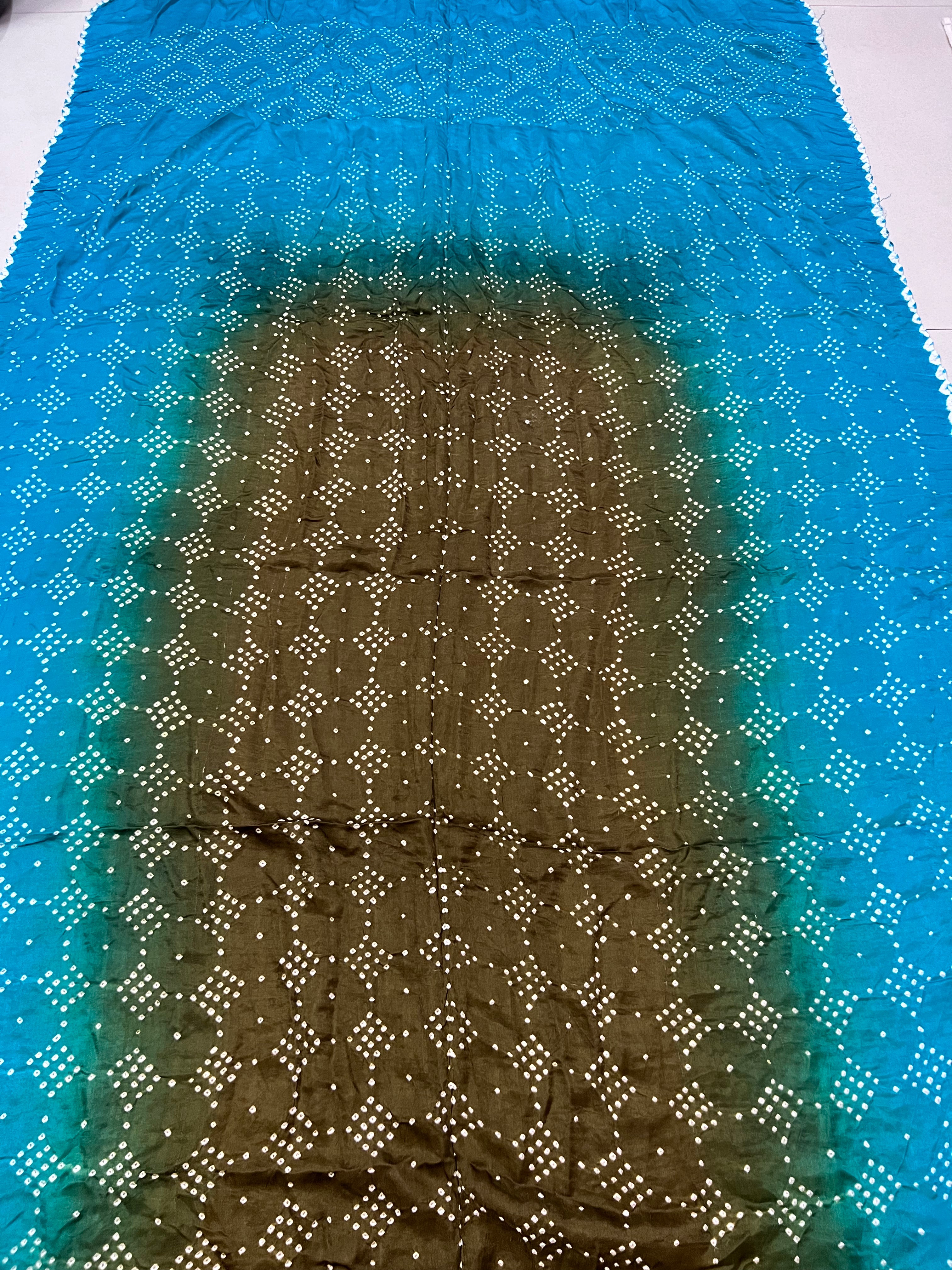 Gaji Silk Bandhej Dupatta