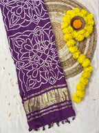 Gaji Silk Bandhej Dupatta