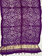 Gaji Silk Bandhej Dupatta