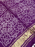 Gaji Silk Bandhej Dupatta