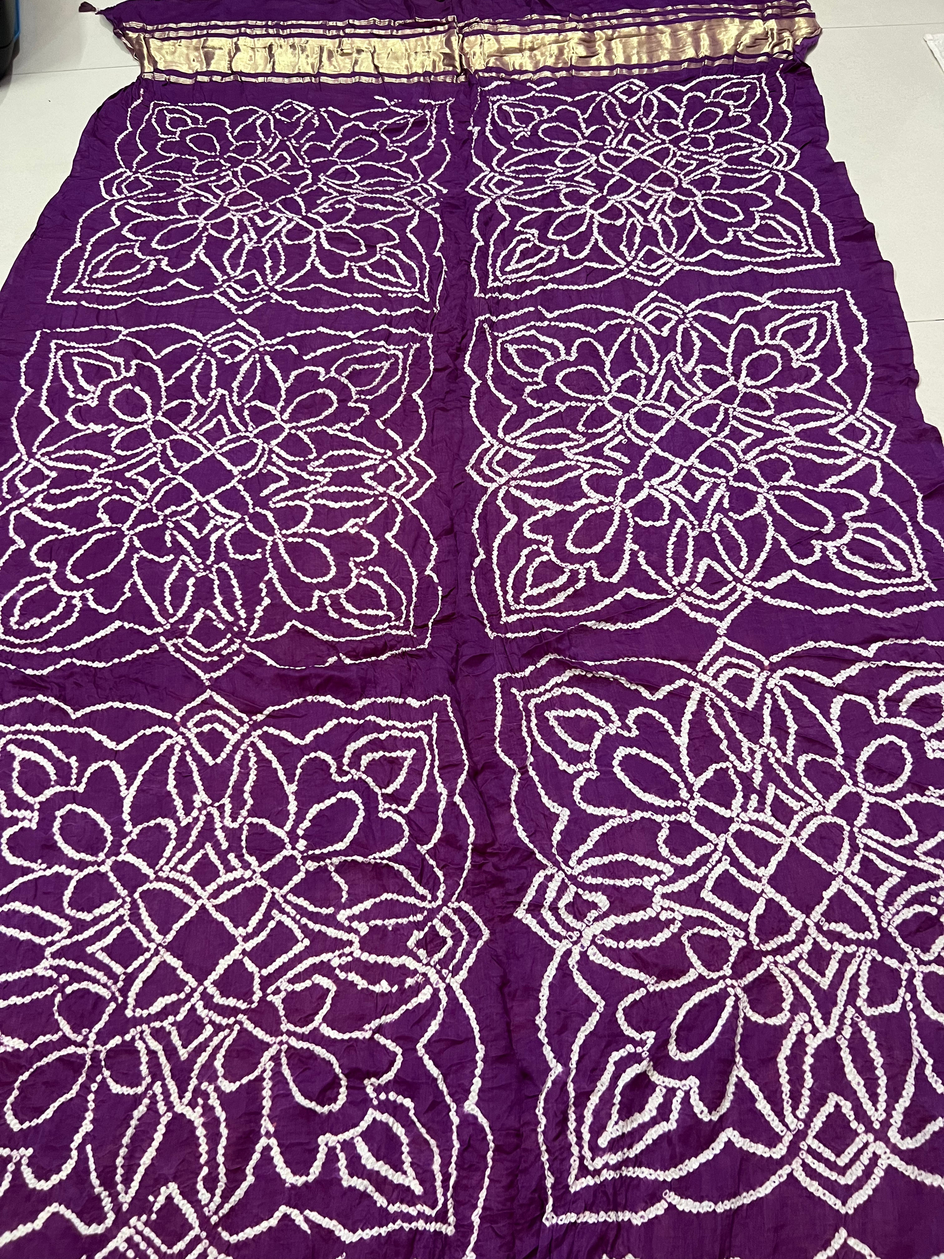 Gaji Silk Bandhej Dupatta