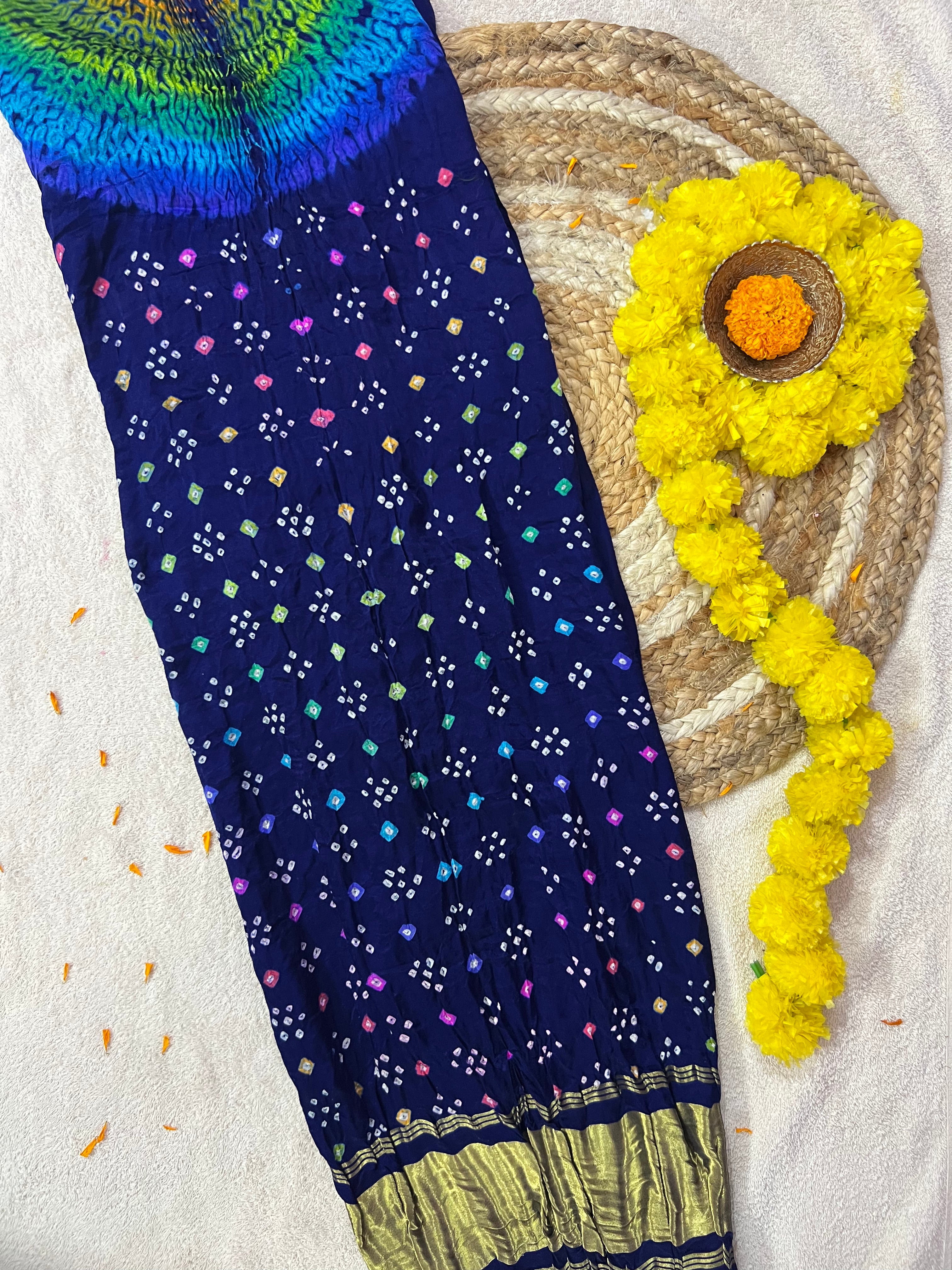 Gaji Silk Bandhej Dupatta Main image