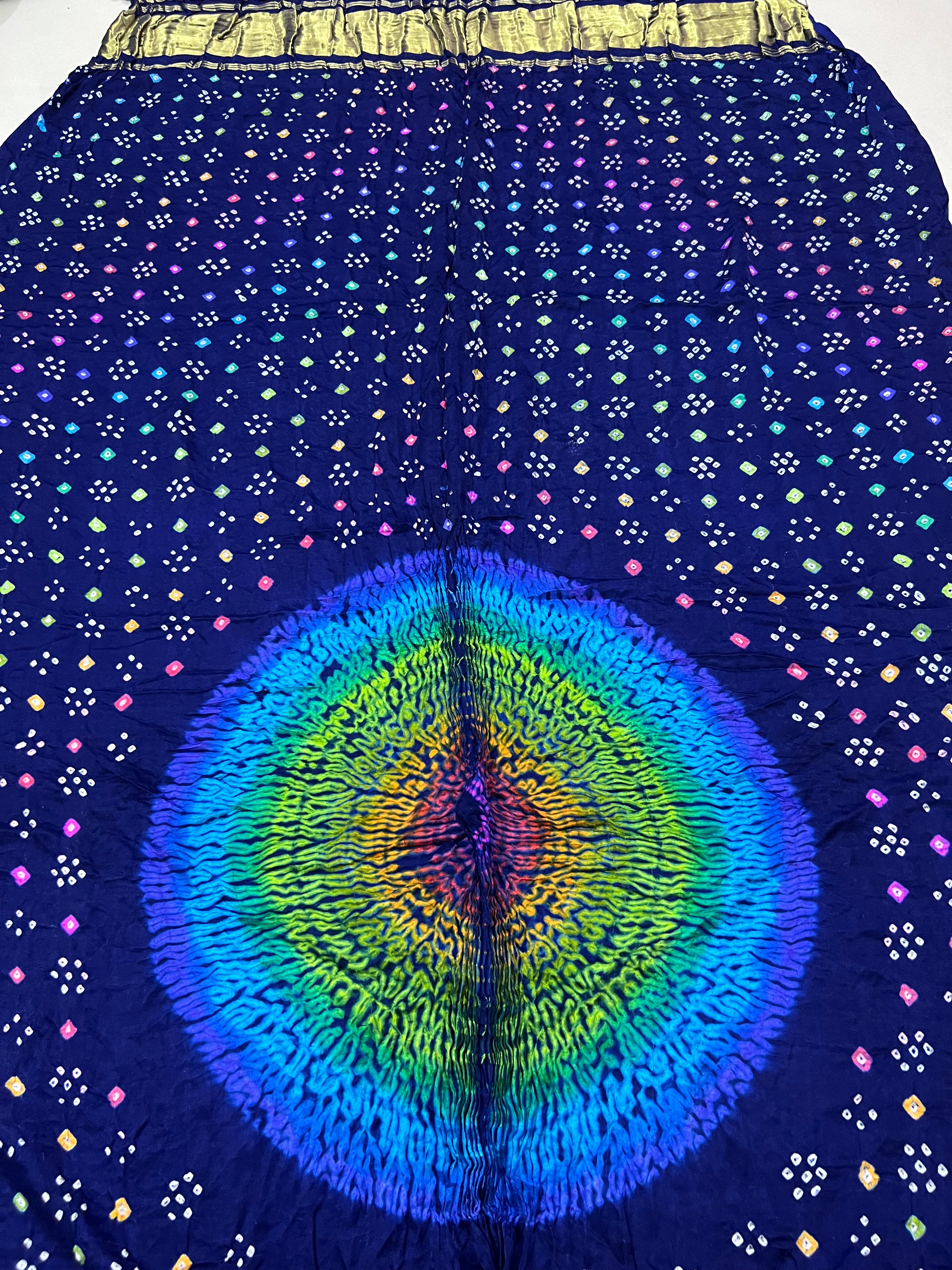 Gaji Silk Bandhej Dupatta