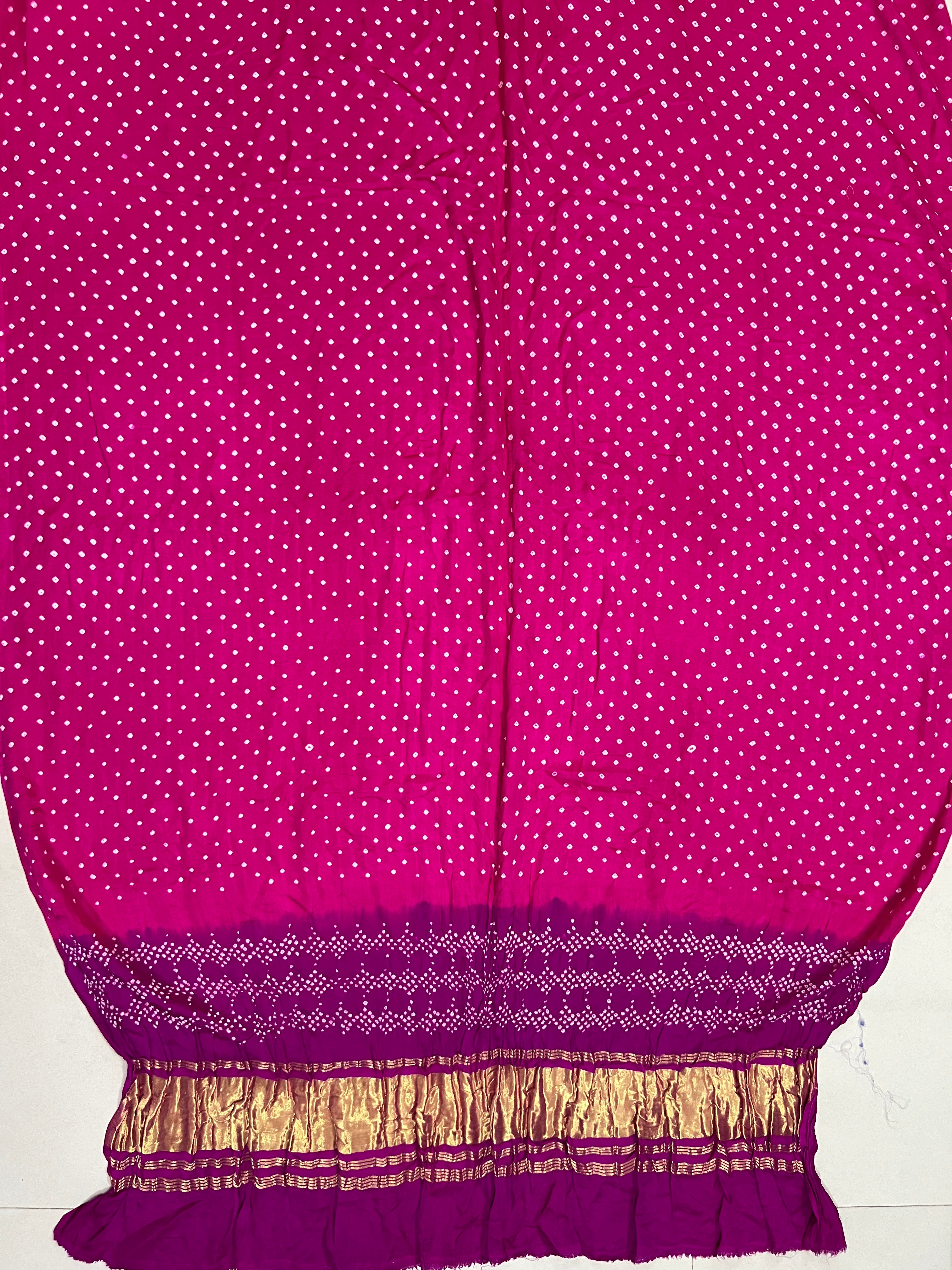 Gaji Silk Bandhej Dupatta