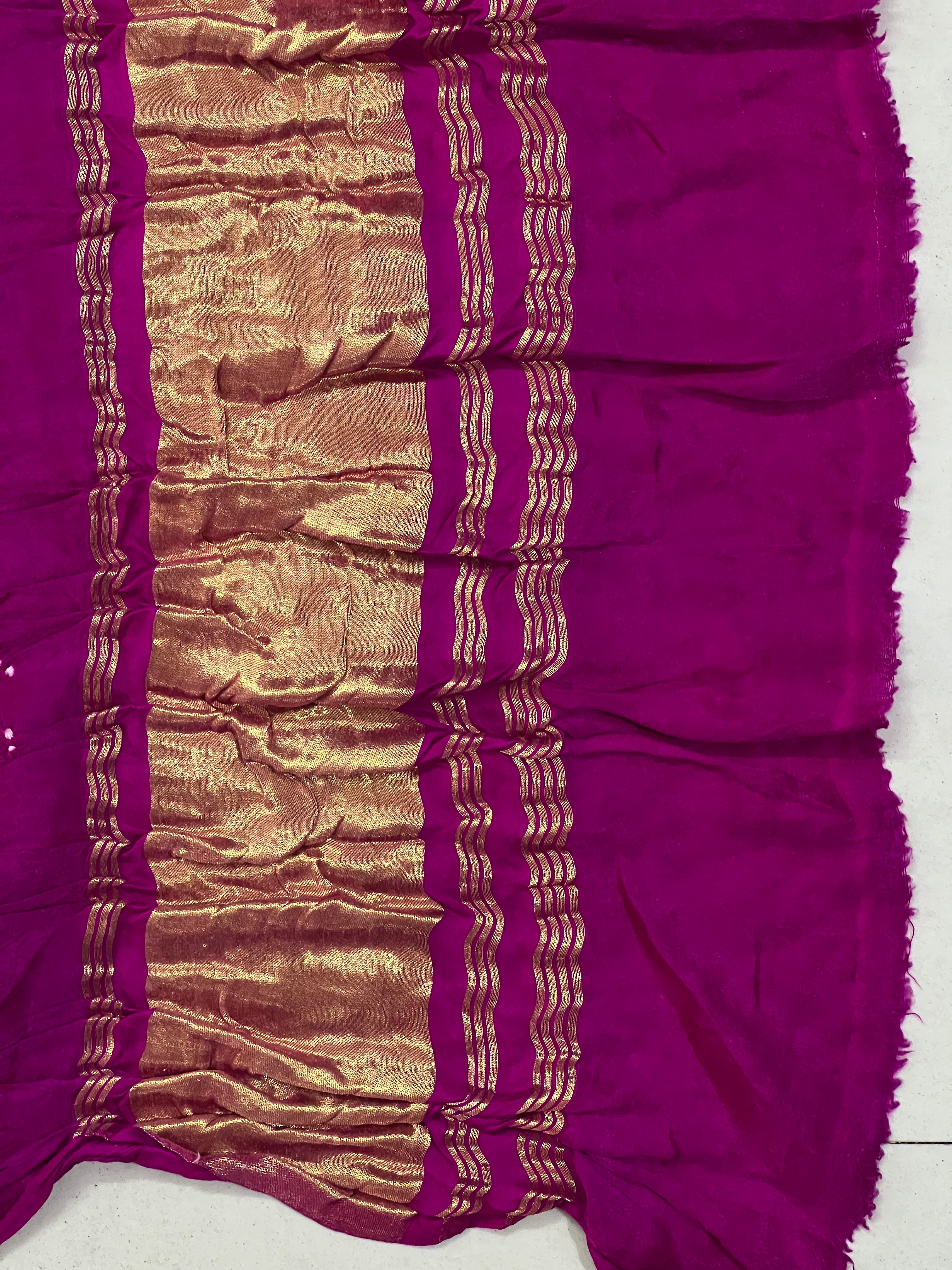 Gaji Silk Bandhej Dupatta