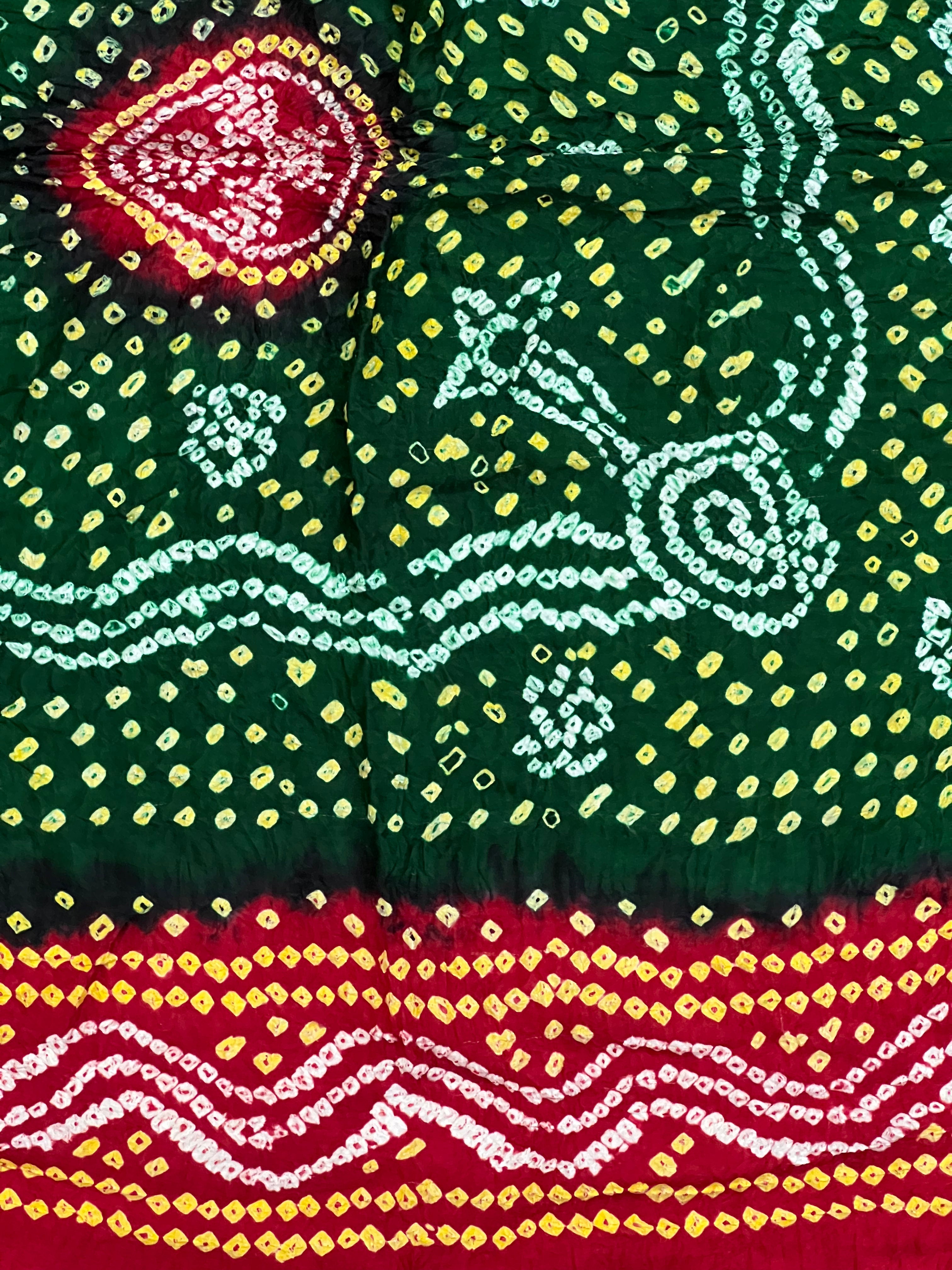 Gaji Silk Bandhej Dupatta