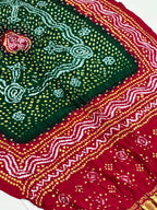Gaji Silk Bandhej Dupatta
