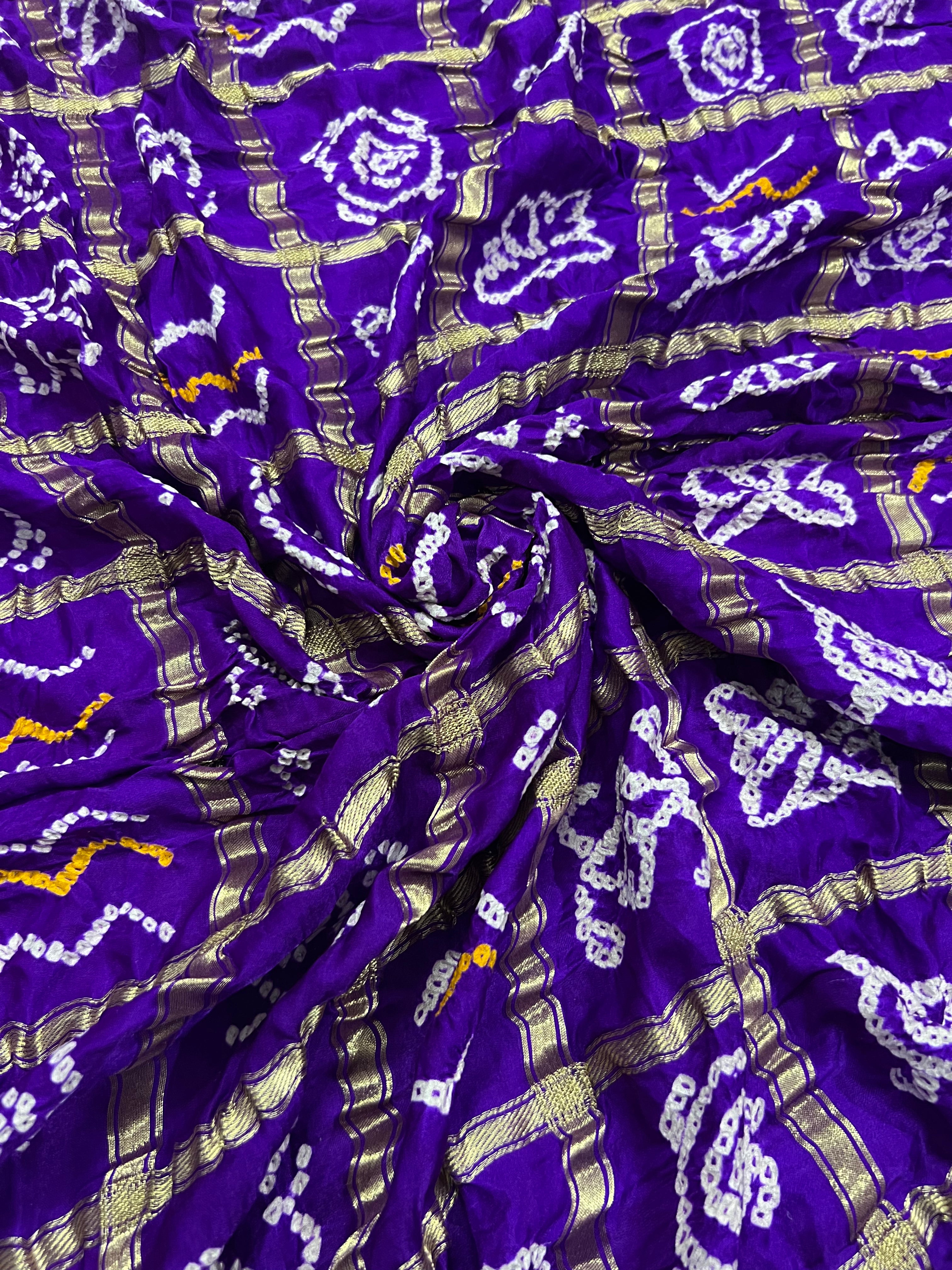 Gaji Silk Checks Bandhej Dupatta Secondary image