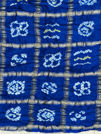 Gaji Silk Checks Bandhej Dupatta